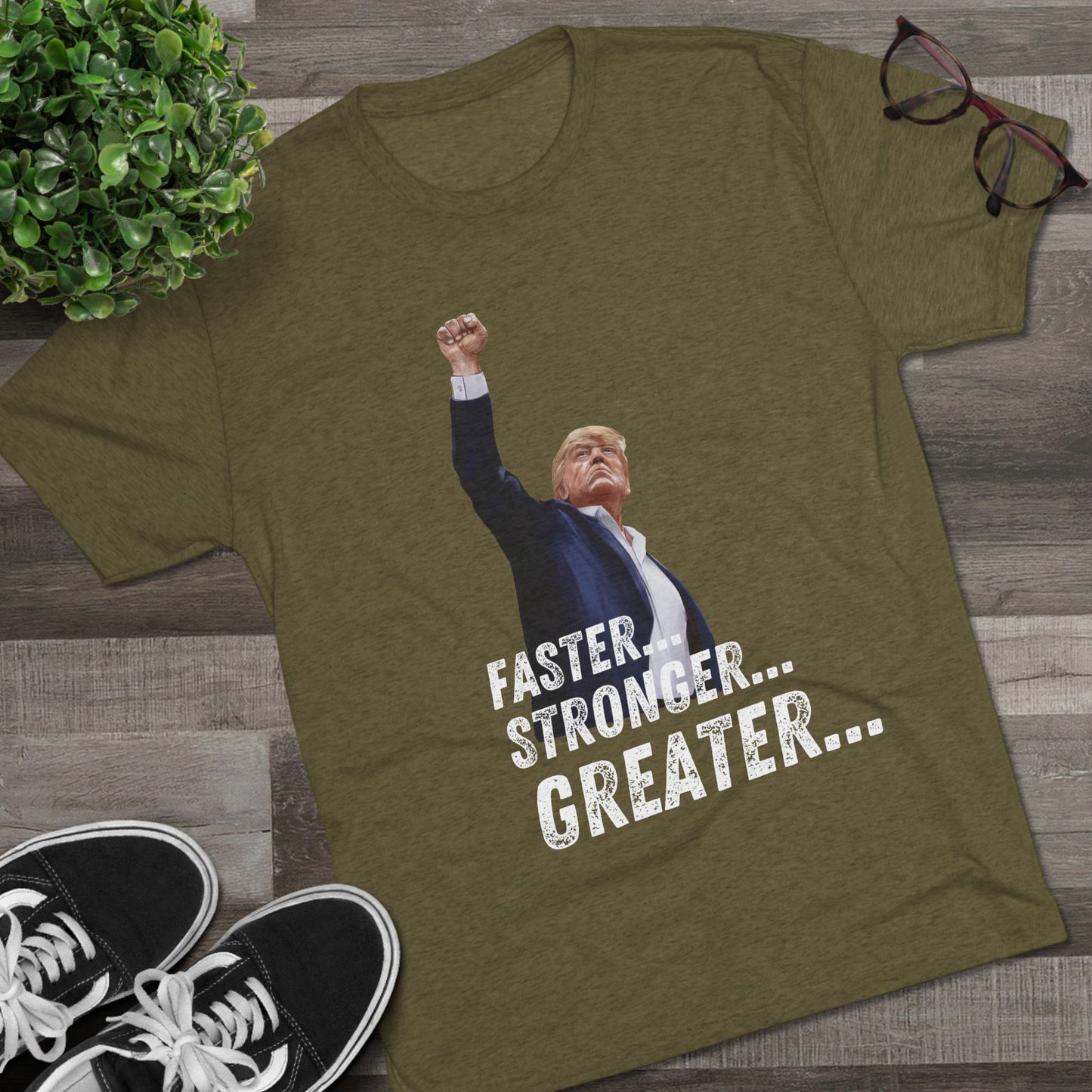 Bionic Donald Trump Shirt, Trump Shot Shirt, Trump Assassination Shirt, Trump 2024 T-Shirt, Unisex Tri-Blend Crew Tee, Six Million Dollar Man