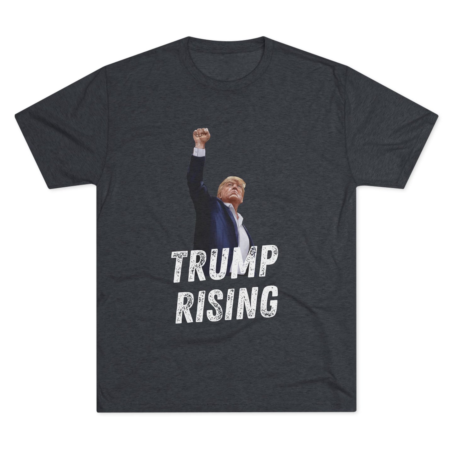 Donald Trump Shirt, Trump Shot Shirt, Trump Assassination Shirt, Trump 2024 T-Shirt, Unisex Tri-Blend Crew Tee, President Trump, Trump Rising