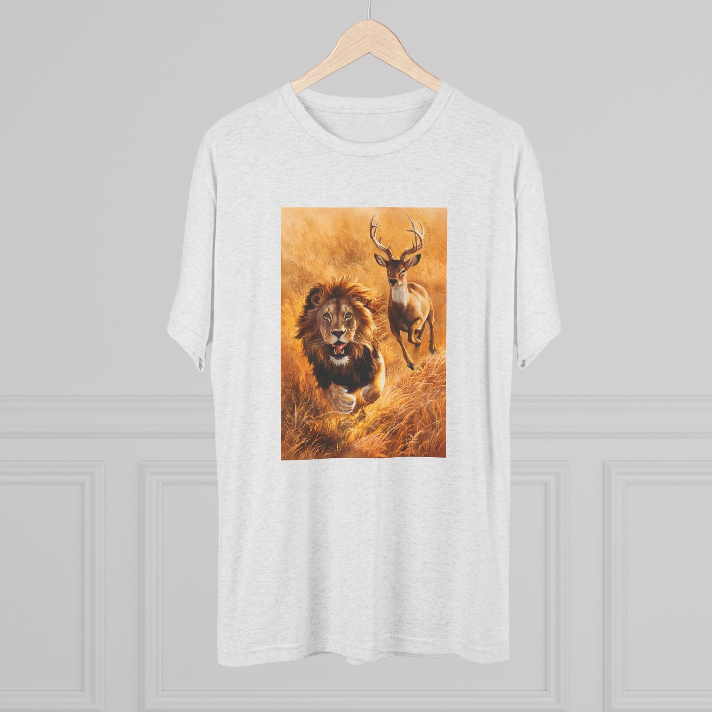 Fearless Pursuit - Lions Fear Me | Unisex Tri-Blend Crew Tee | No Fear | New | 2024 | Summer | Gift | Birthday Gift | Courage | Bold