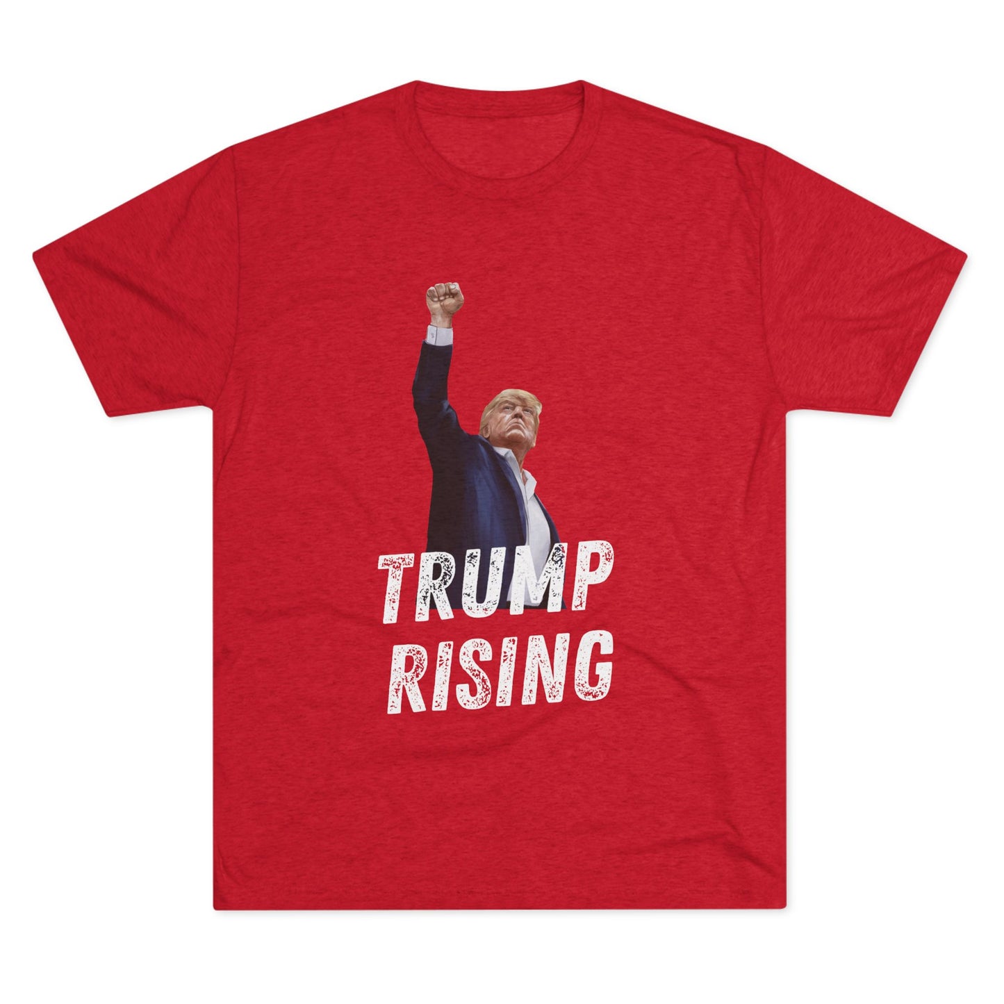Donald Trump Shirt, Trump Shot Shirt, Trump Assassination Shirt, Trump 2024 T-Shirt, Unisex Tri-Blend Crew Tee, President Trump, Trump Rising