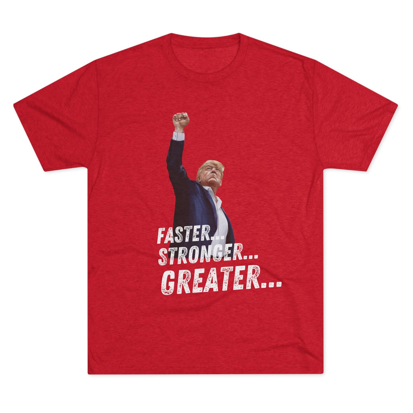 Bionic Donald Trump Shirt, Trump Shot Shirt, Trump Assassination Shirt, Trump 2024 T-Shirt, Unisex Tri-Blend Crew Tee, Six Million Dollar Man