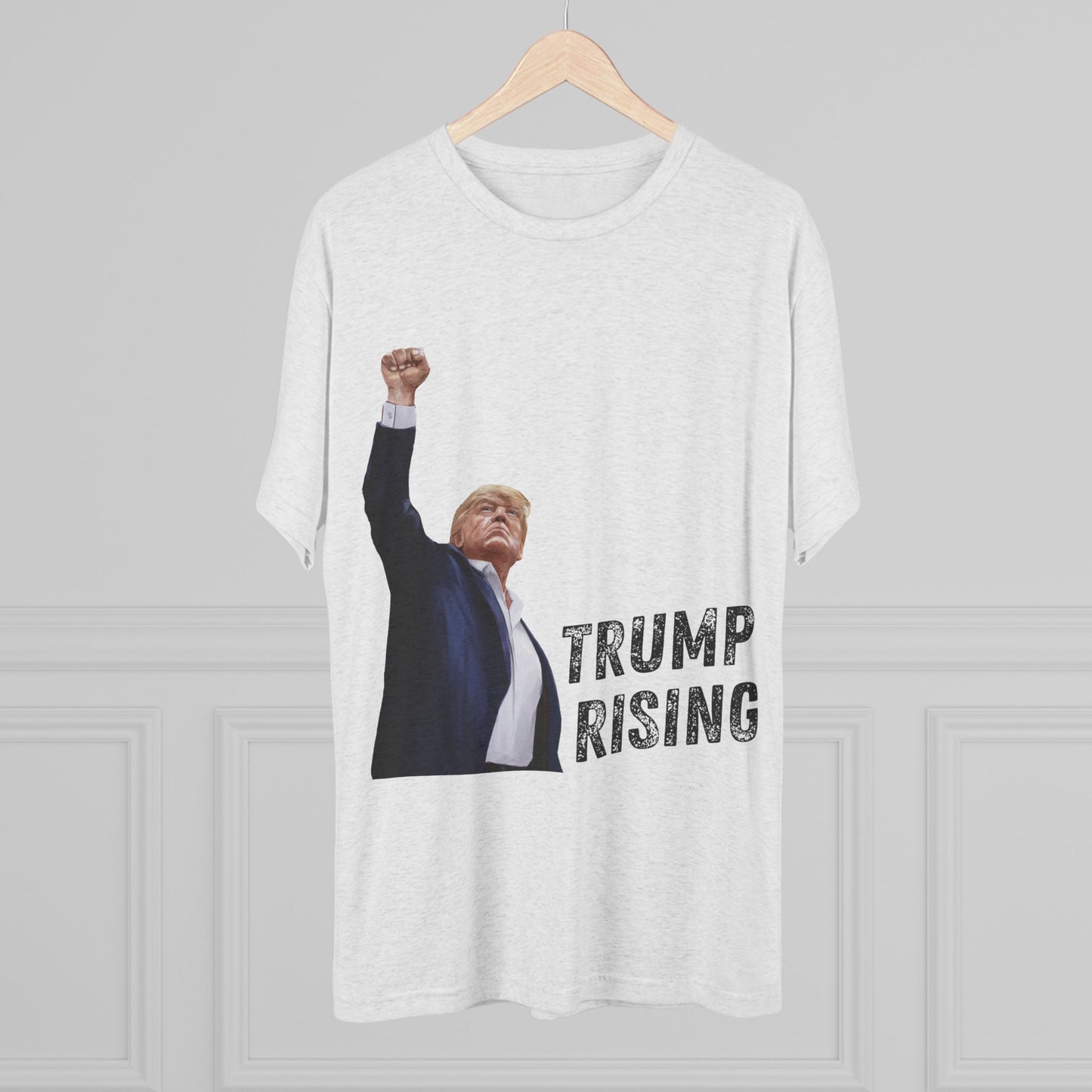 Donald Trump Shirt, Trump Shot Shirt, Trump Assassination Shirt, Trump 2024 T-Shirt, Unisex Tri-Blend Crew Tee, President Trump, Phoenix Rising