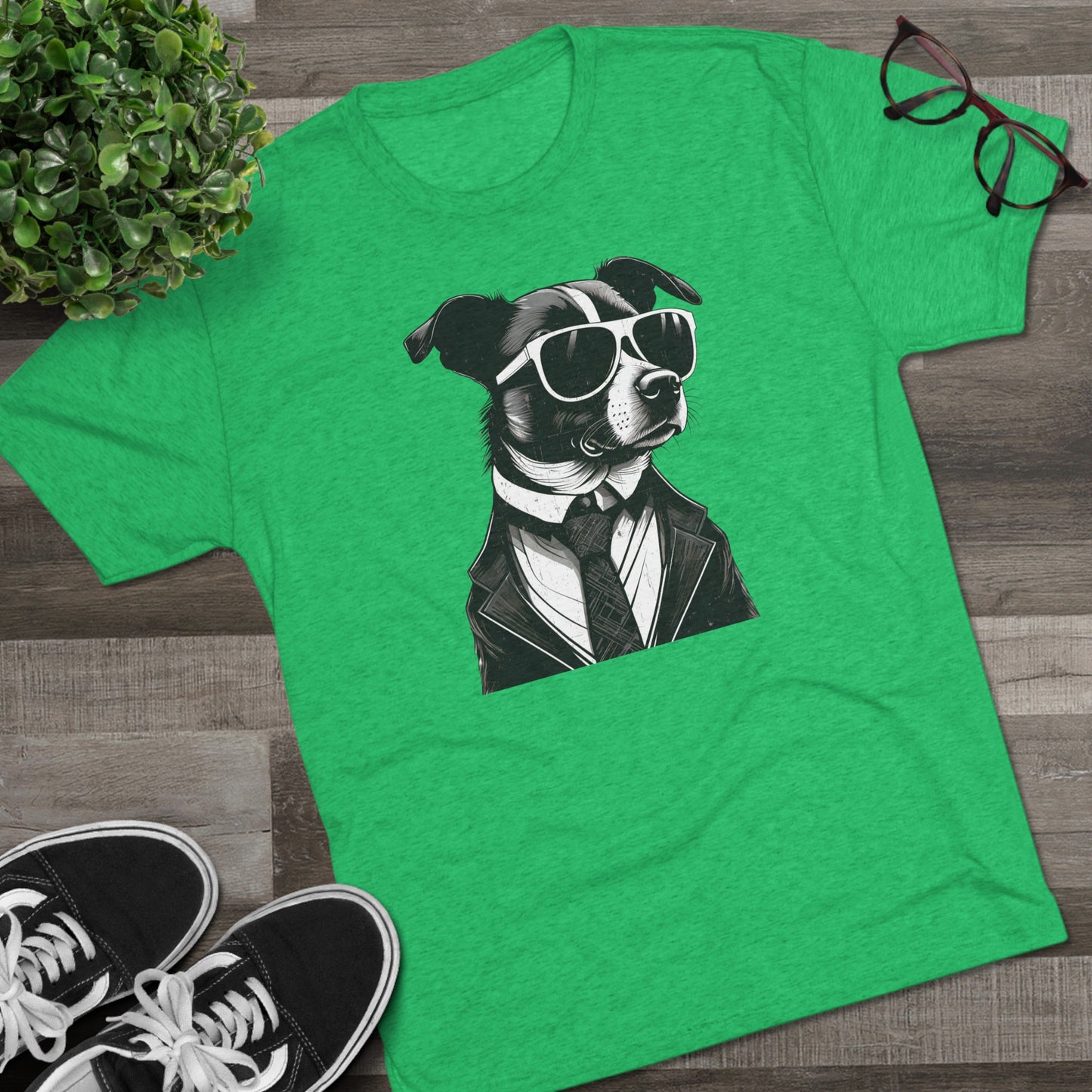 Cool Pup Shirt | Unisex Tri-Blend Crew Tee | Dog Lover | Fun | New Design | 2024 | Summer | Gift | Birthday Gift | Pet Lover | Sweet | Bones