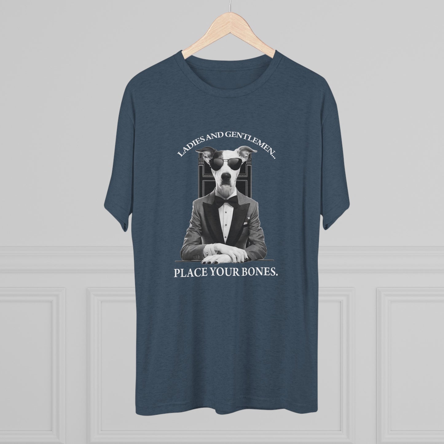 Cool Pup Casino Shirt | Unisex Tri-Blend Crew Tee | Dog Lover | Fun | New Design | 2024 | Summer | Gift | Birthday Gift | Pet Lover | Bones