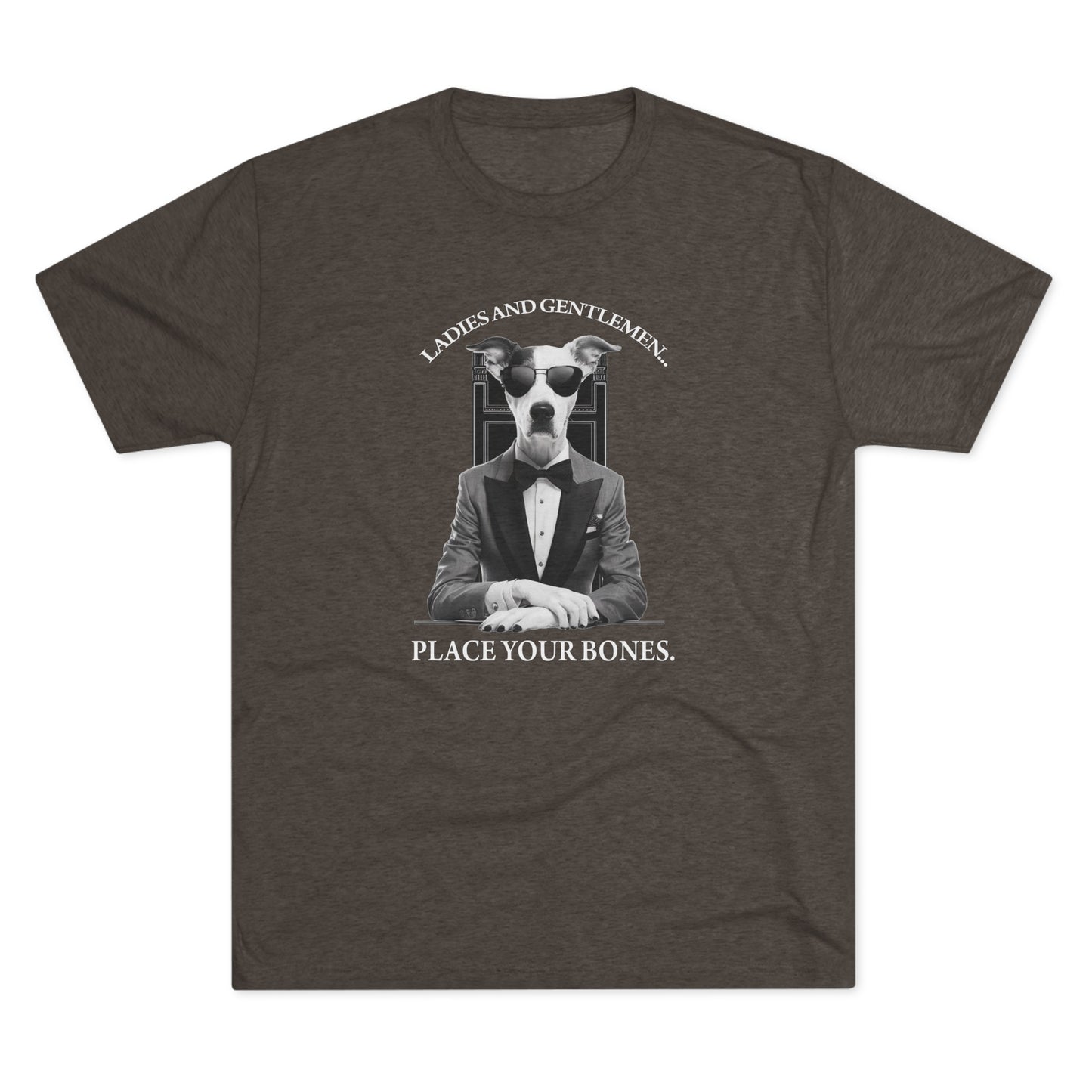 Cool Pup Casino Shirt | Unisex Tri-Blend Crew Tee | Dog Lover | Fun | New Design | 2024 | Summer | Gift | Birthday Gift | Pet Lover | Bones