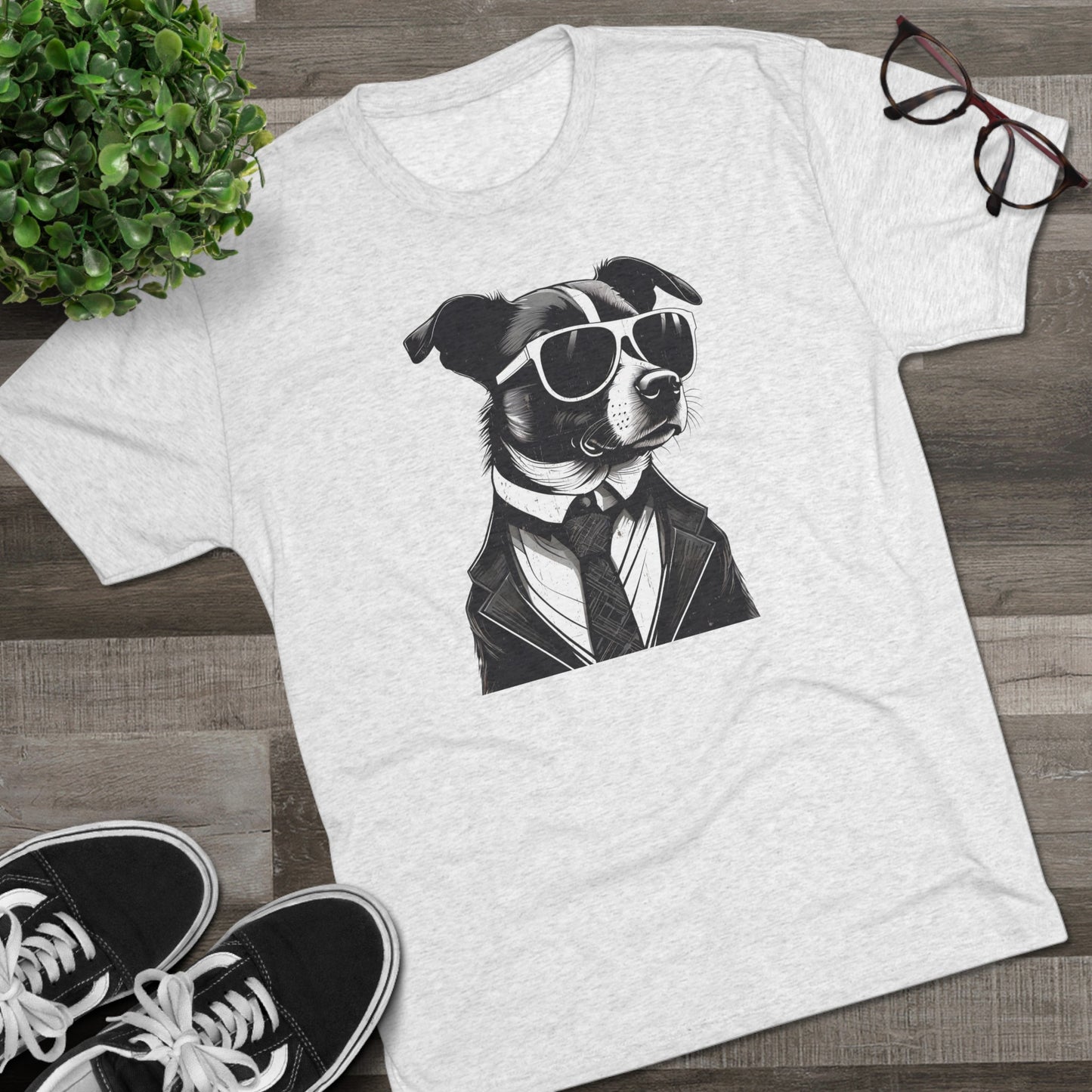 Cool Pup Shirt | Unisex Tri-Blend Crew Tee | Dog Lover | Fun | New Design | 2024 | Summer | Gift | Birthday Gift | Pet Lover | Sweet | Bones