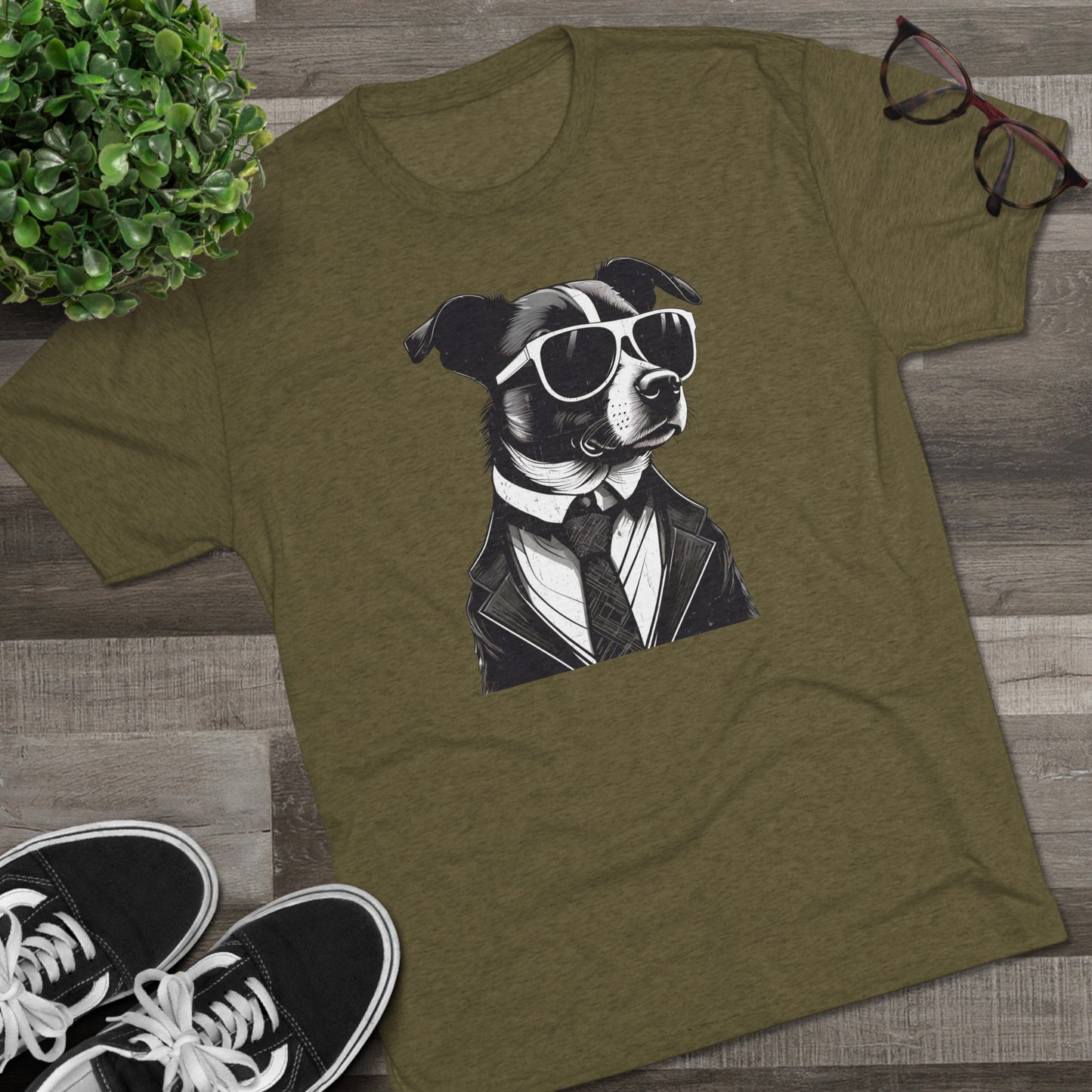 Cool Pup Shirt | Unisex Tri-Blend Crew Tee | Dog Lover | Fun | New Design | 2024 | Summer | Gift | Birthday Gift | Pet Lover | Sweet | Bones