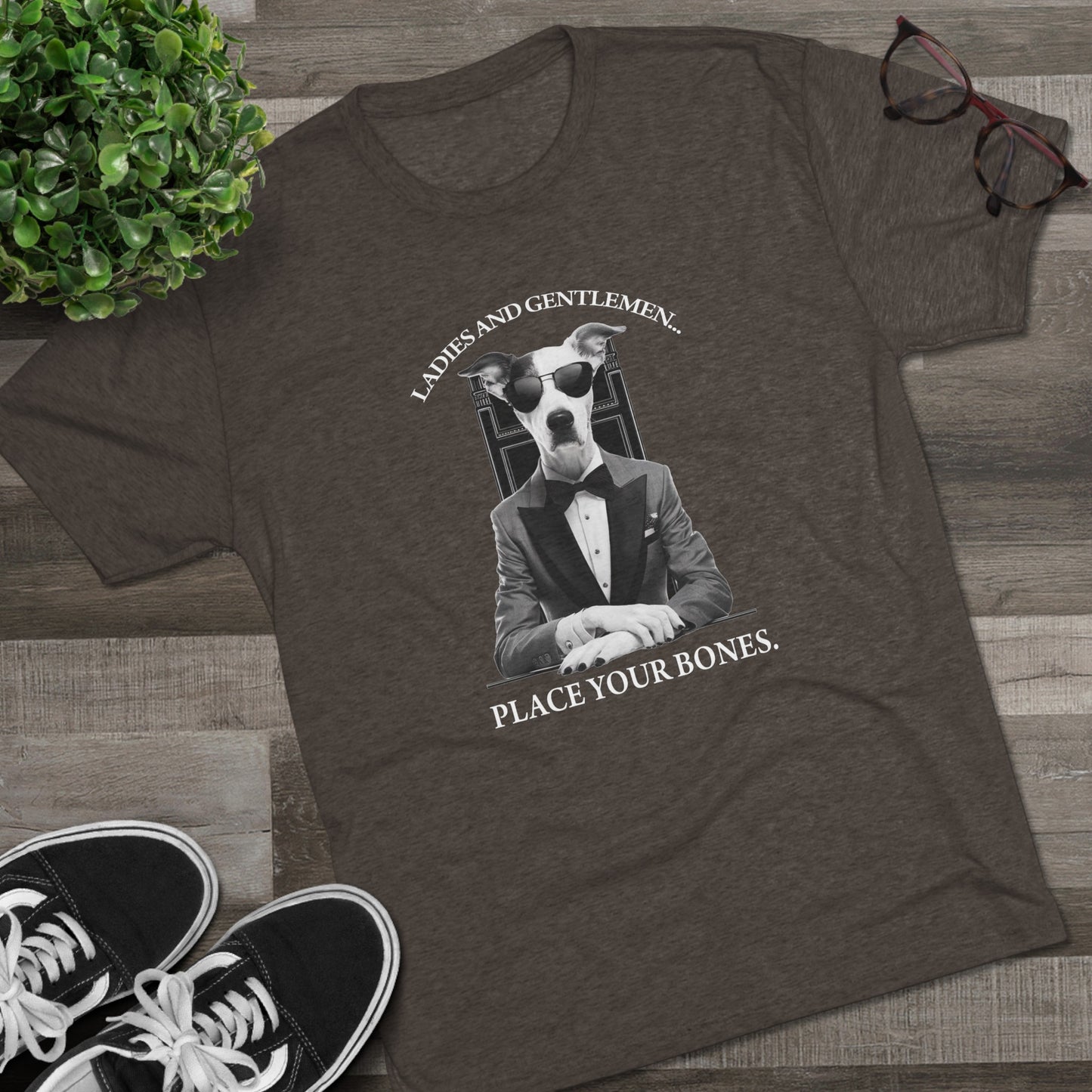 Cool Pup Casino Shirt | Unisex Tri-Blend Crew Tee | Dog Lover | Fun | New Design | 2024 | Summer | Gift | Birthday Gift | Pet Lover | Bones