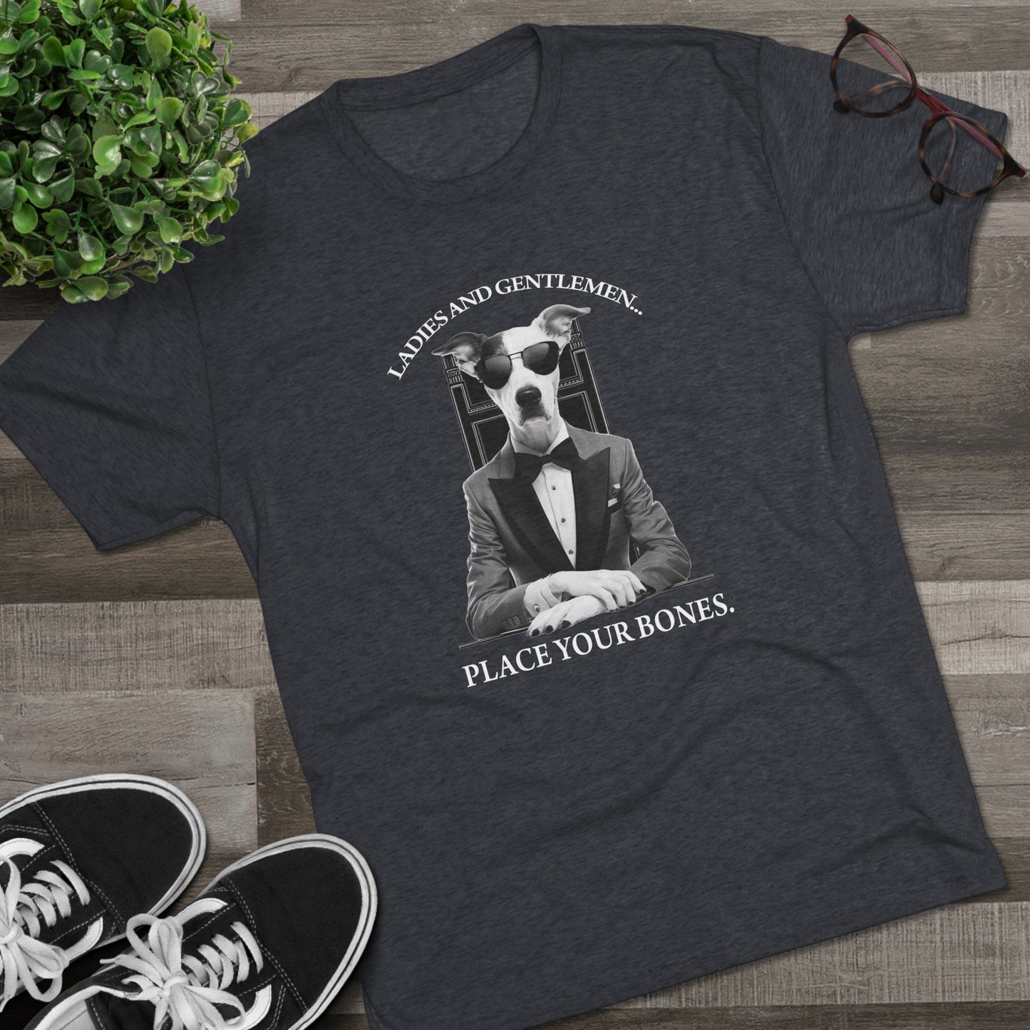 Cool Pup Casino Shirt | Unisex Tri-Blend Crew Tee | Dog Lover | Fun | New Design | 2024 | Summer | Gift | Birthday Gift | Pet Lover | Bones