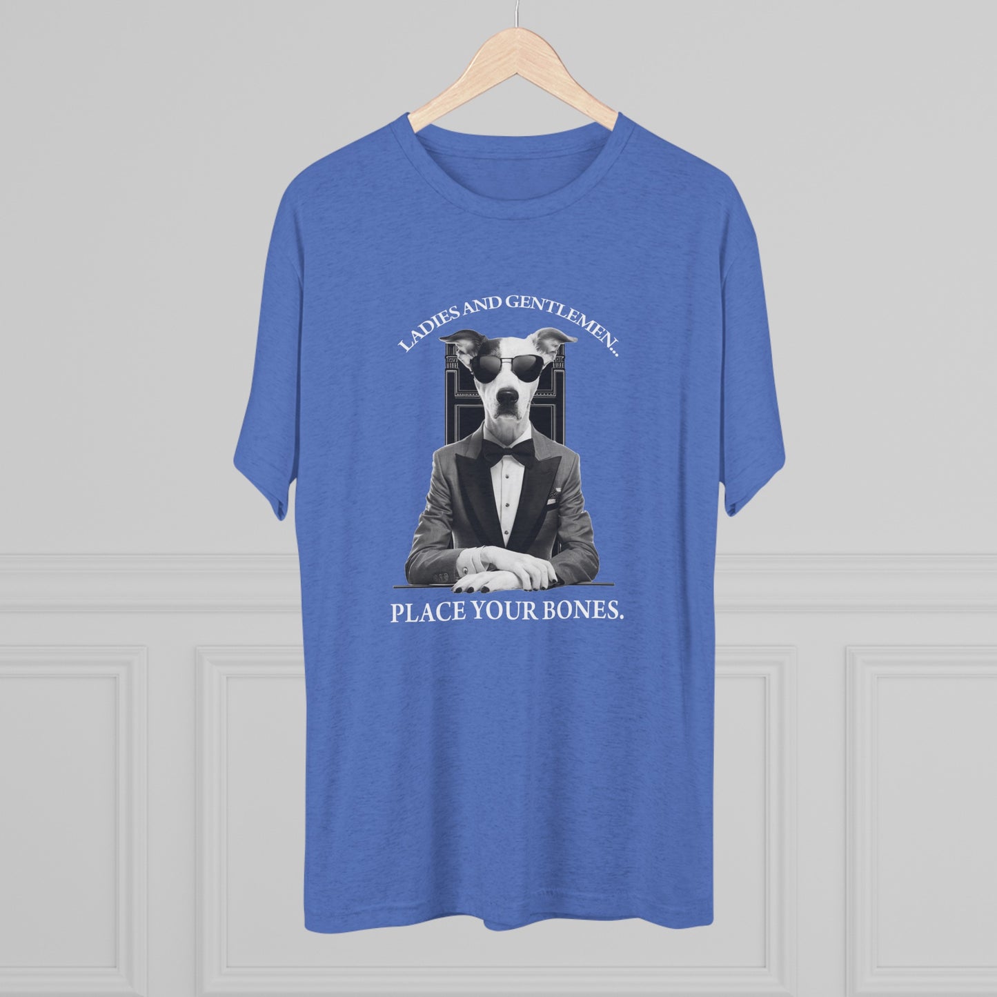Cool Pup Casino Shirt | Unisex Tri-Blend Crew Tee | Dog Lover | Fun | New Design | 2024 | Summer | Gift | Birthday Gift | Pet Lover | Bones