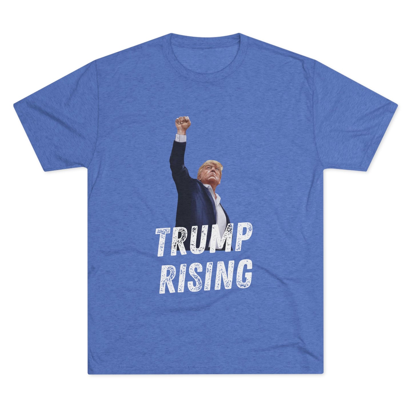 Donald Trump Shirt, Trump Shot Shirt, Trump Assassination Shirt, Trump 2024 T-Shirt, Unisex Tri-Blend Crew Tee, President Trump, Trump Rising