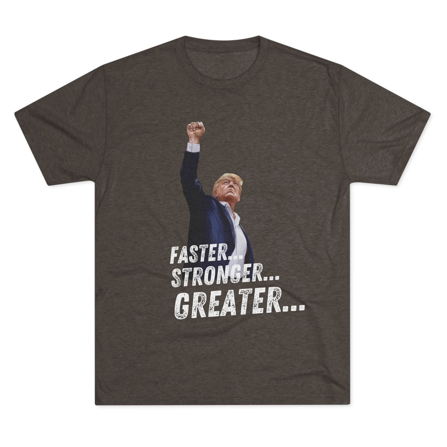 Bionic Donald Trump Shirt, Trump Shot Shirt, Trump Assassination Shirt, Trump 2024 T-Shirt, Unisex Tri-Blend Crew Tee, Six Million Dollar Man