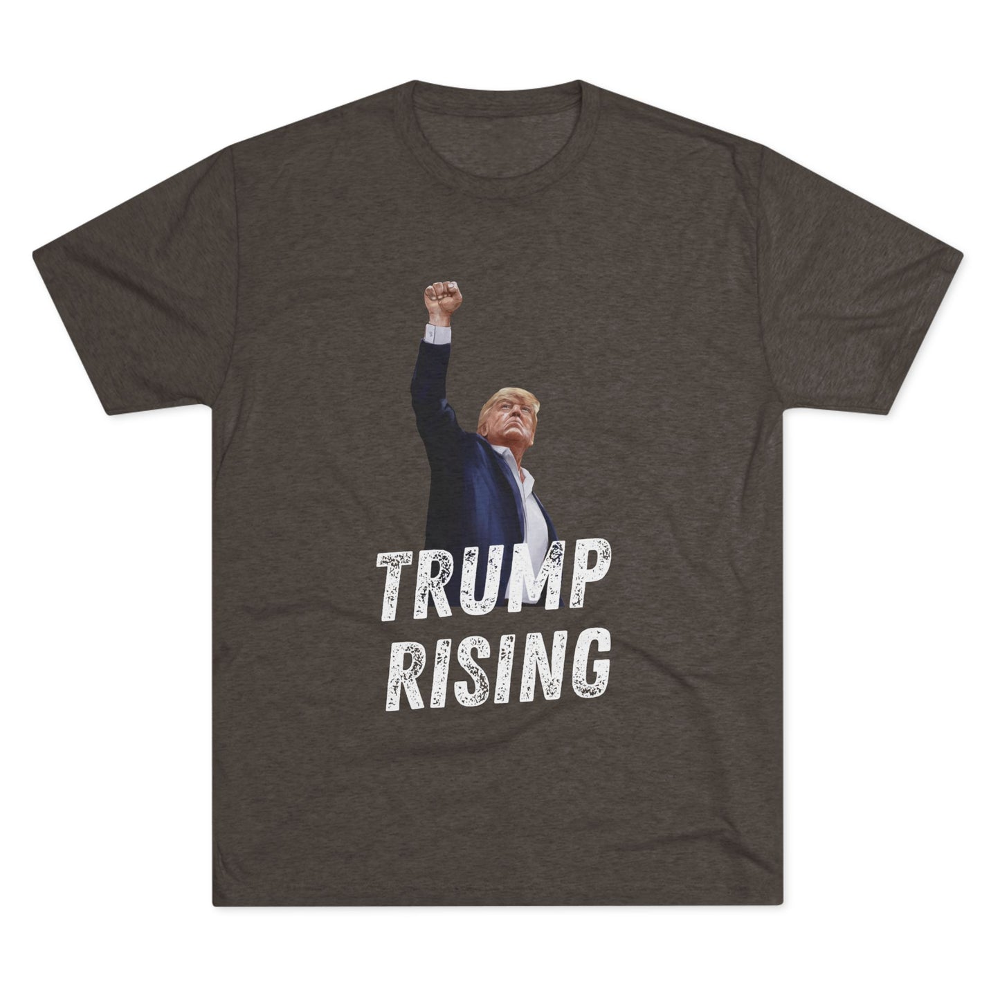 Donald Trump Shirt, Trump Shot Shirt, Trump Assassination Shirt, Trump 2024 T-Shirt, Unisex Tri-Blend Crew Tee, President Trump, Trump Rising