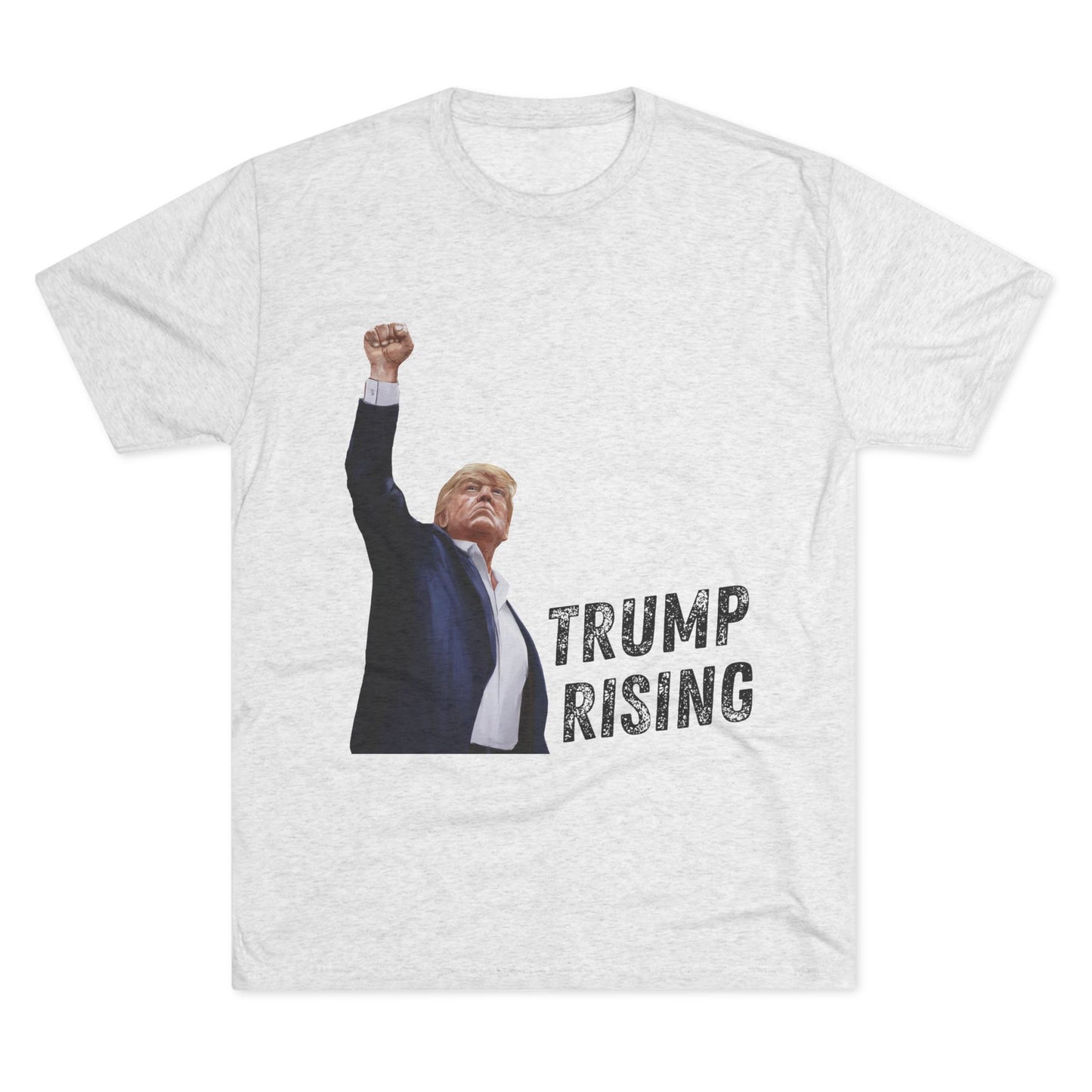 Donald Trump Shirt, Trump Shot Shirt, Trump Assassination Shirt, Trump 2024 T-Shirt, Unisex Tri-Blend Crew Tee, President Trump, Phoenix Rising