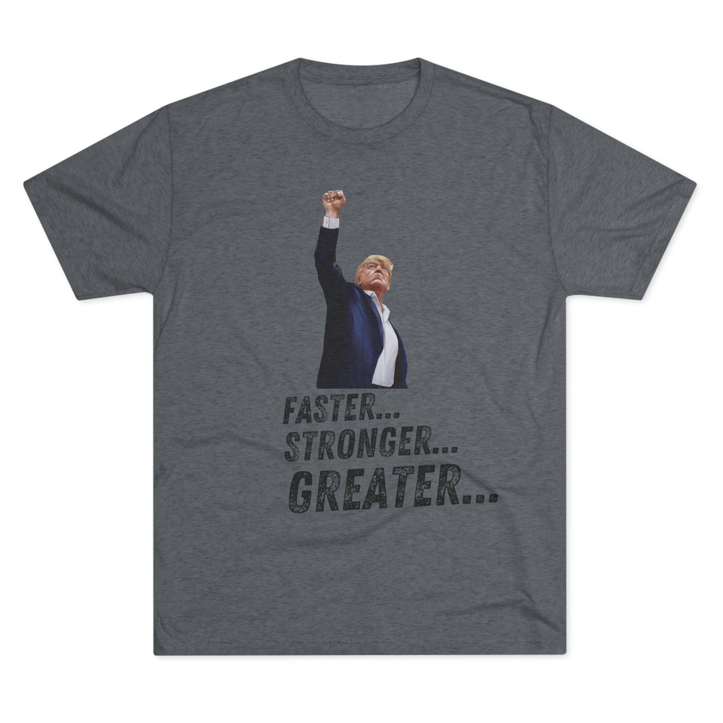 Bionic Donald Trump Shirt, Trump Shot Shirt, Trump Assassination Shirt, Trump 2024 T-Shirt, Unisex Tri-Blend Crew Tee, Six Million Dollar Man