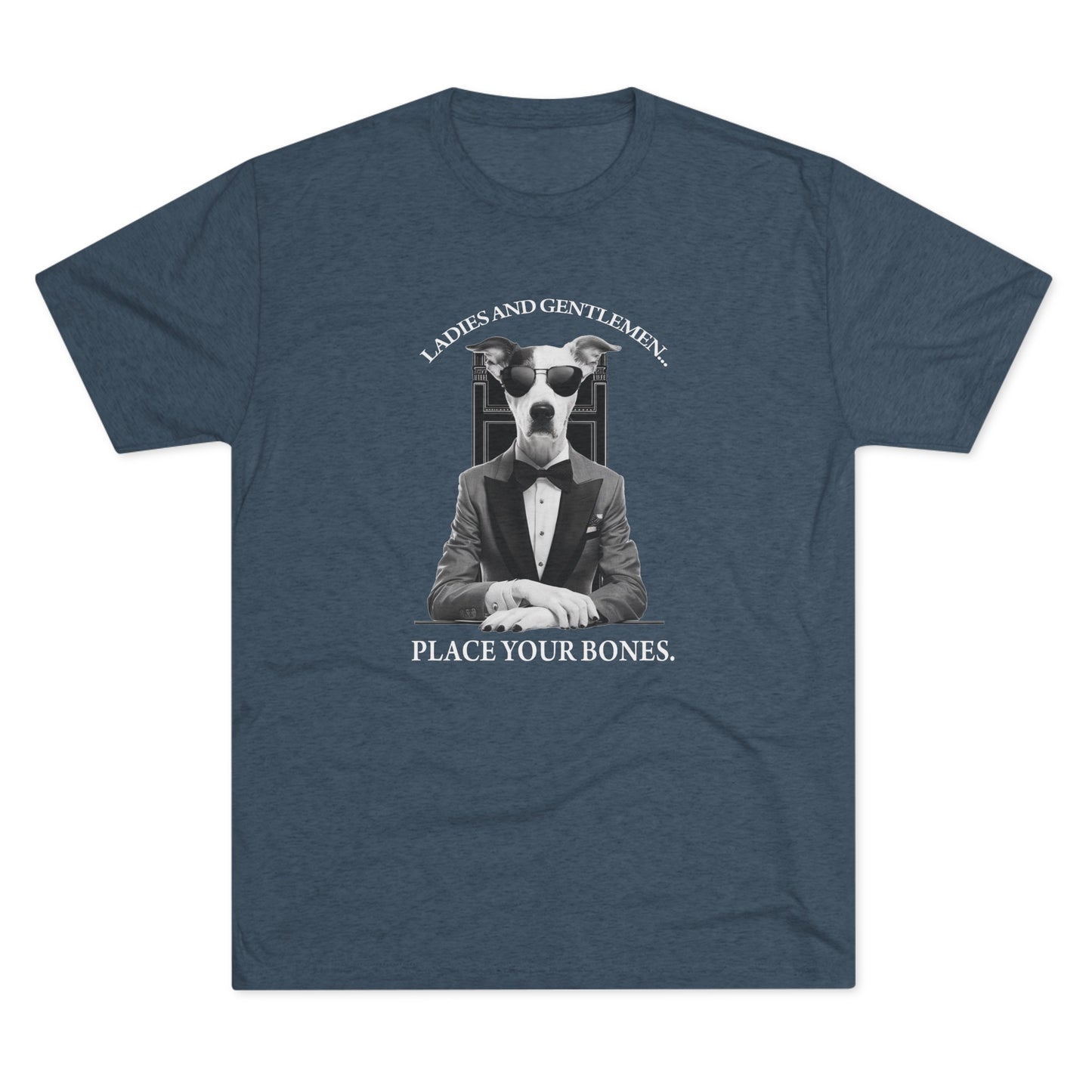 Cool Pup Casino Shirt | Unisex Tri-Blend Crew Tee | Dog Lover | Fun | New Design | 2024 | Summer | Gift | Birthday Gift | Pet Lover | Bones