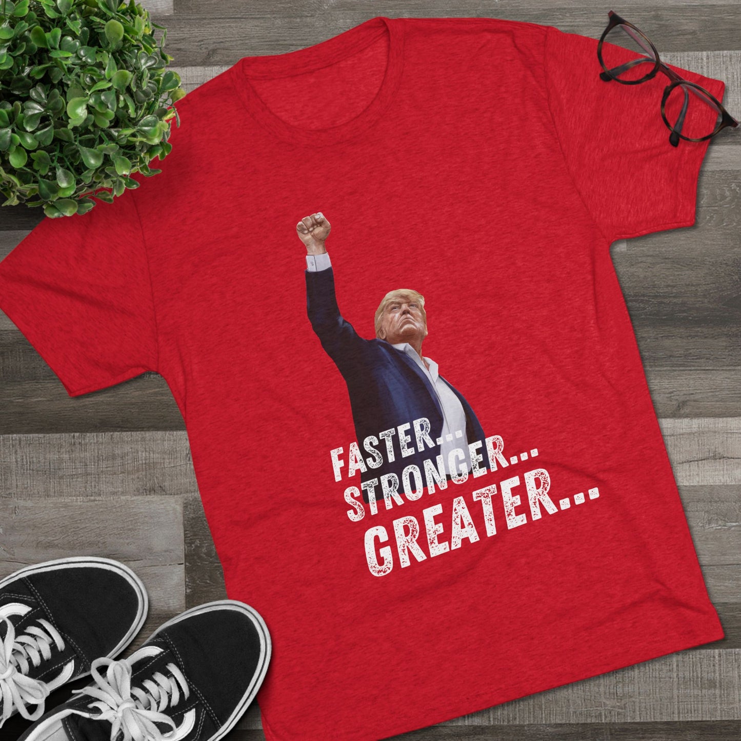 Bionic Donald Trump Shirt, Trump Shot Shirt, Trump Assassination Shirt, Trump 2024 T-Shirt, Unisex Tri-Blend Crew Tee, Six Million Dollar Man
