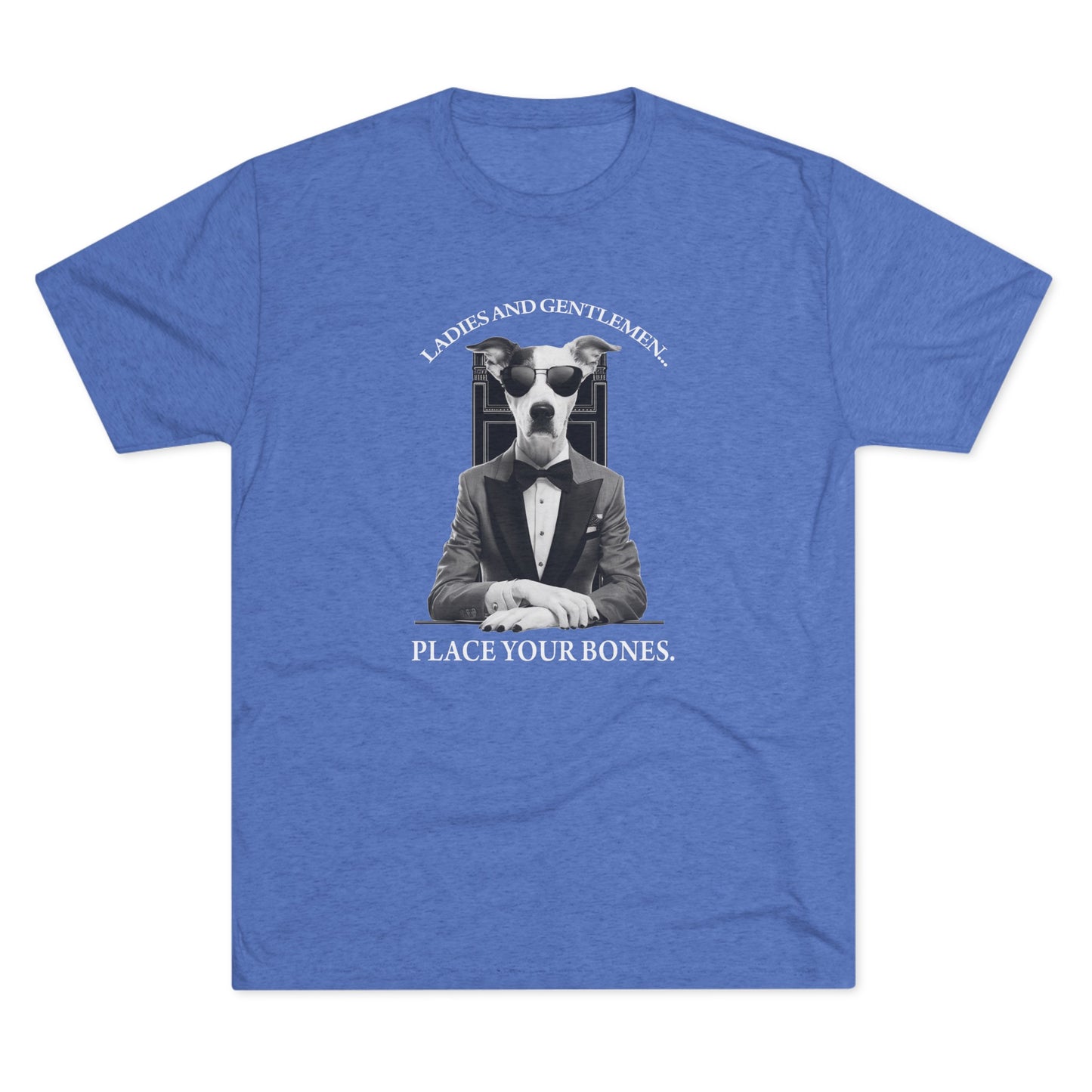 Cool Pup Casino Shirt | Unisex Tri-Blend Crew Tee | Dog Lover | Fun | New Design | 2024 | Summer | Gift | Birthday Gift | Pet Lover | Bones