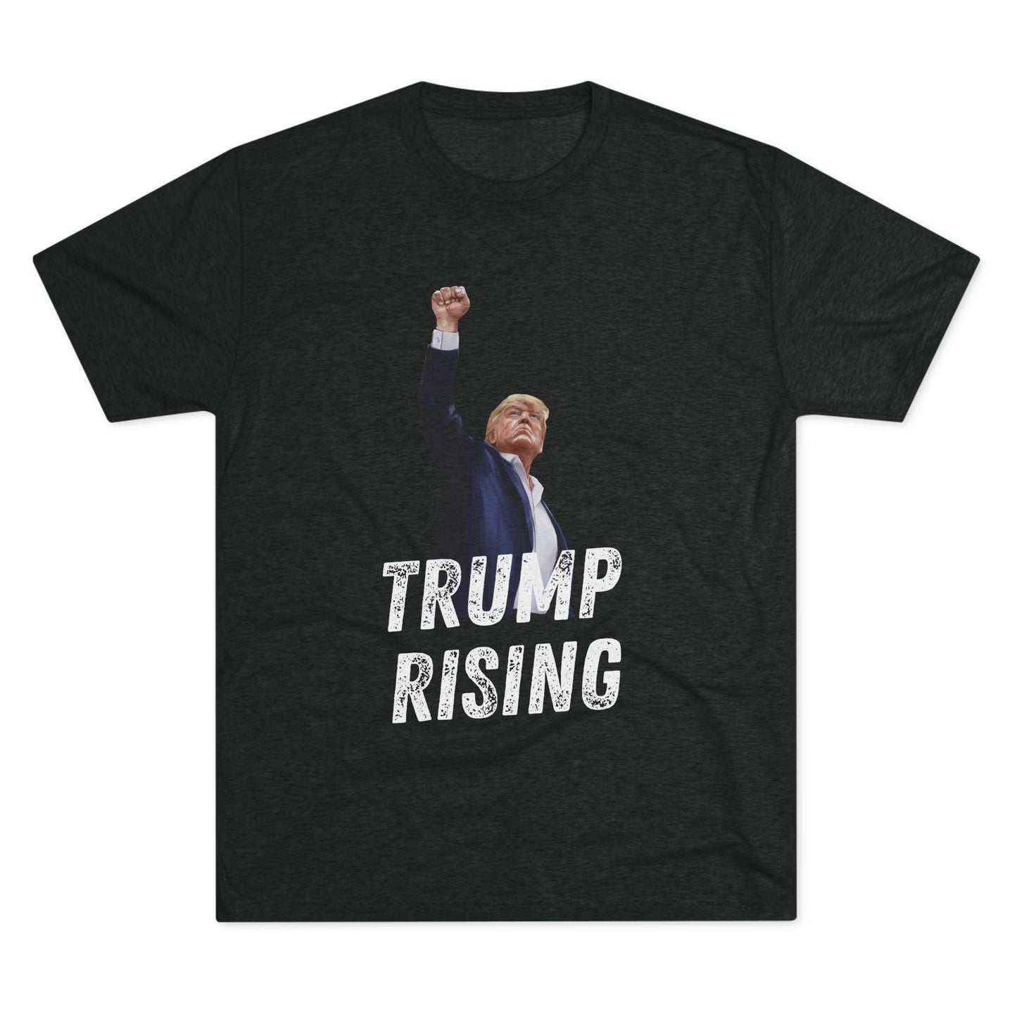 Donald Trump Shirt, Trump Shot Shirt, Trump Assassination Shirt, Trump 2024 T-Shirt, Unisex Tri-Blend Crew Tee, President Trump, Trump Rising