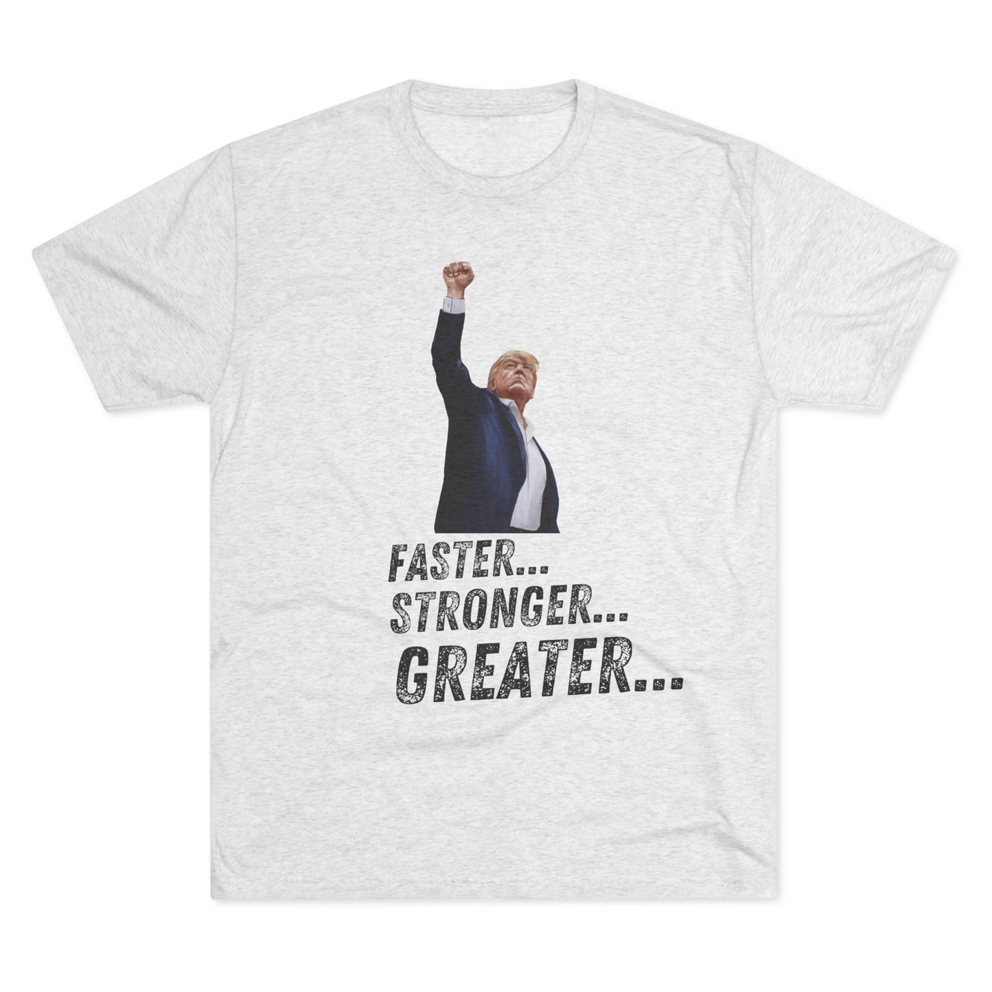 Bionic Donald Trump Shirt, Trump Shot Shirt, Trump Assassination Shirt, Trump 2024 T-Shirt, Unisex Tri-Blend Crew Tee, Six Million Dollar Man