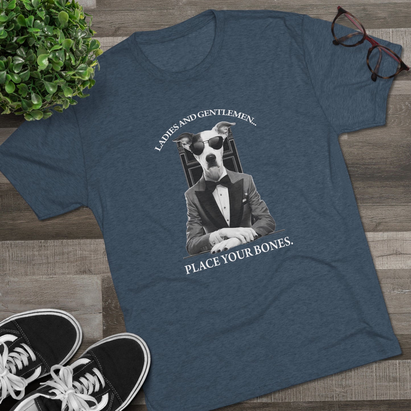 Cool Pup Casino Shirt | Unisex Tri-Blend Crew Tee | Dog Lover | Fun | New Design | 2024 | Summer | Gift | Birthday Gift | Pet Lover | Bones