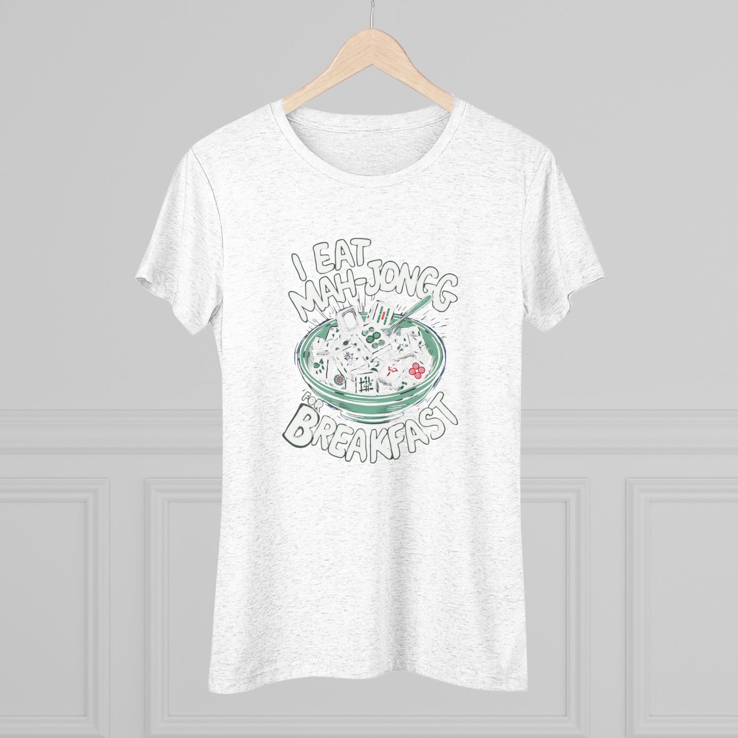 I Eat Mah-Jongg for Breakfast | Soft T-shirt | Mahjong | Funny | Crazy | Asian | New | Gift | Grandma | Mom | Dad | 2024 | Kung Fu | Panda