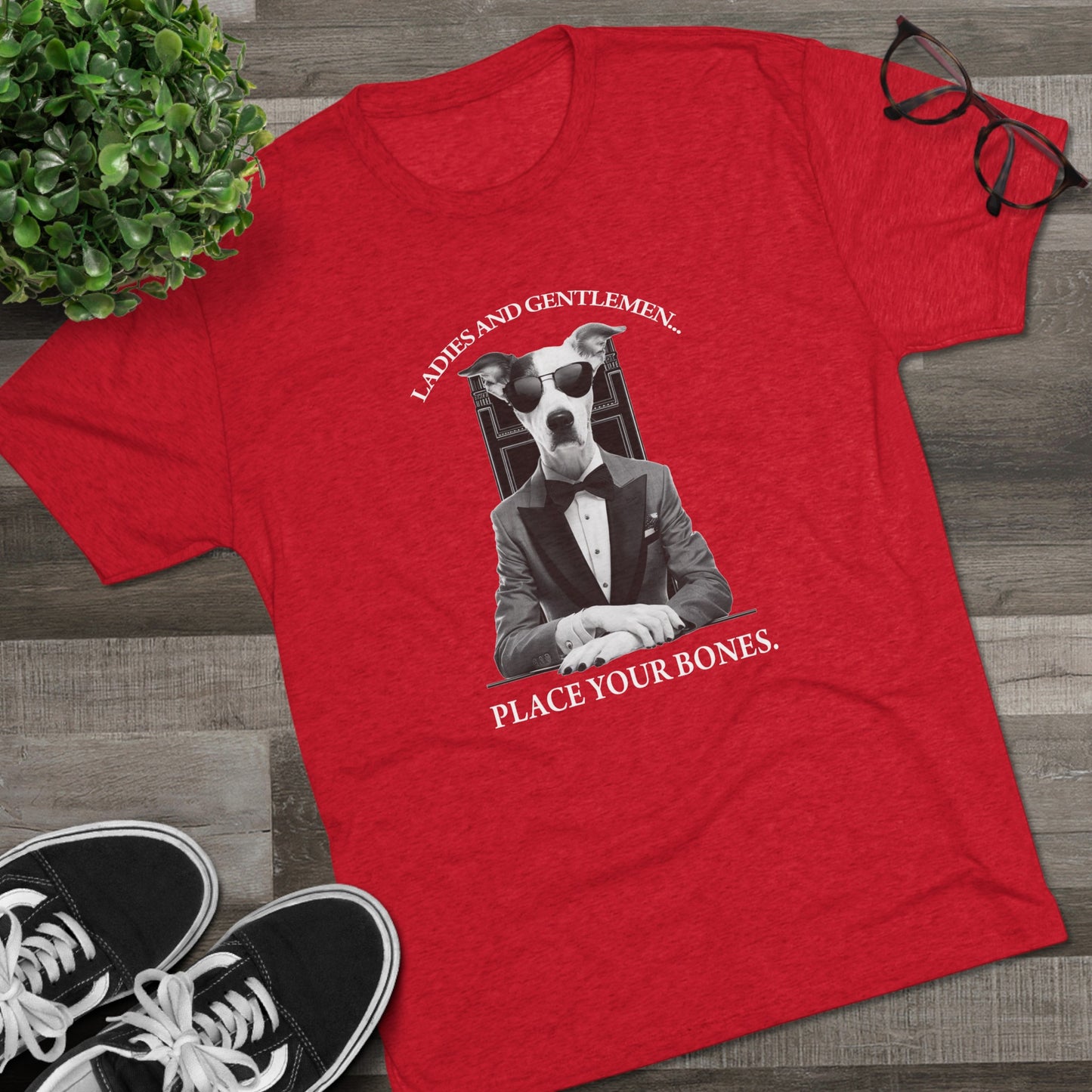 Cool Pup Casino Shirt | Unisex Tri-Blend Crew Tee | Dog Lover | Fun | New Design | 2024 | Summer | Gift | Birthday Gift | Pet Lover | Bones