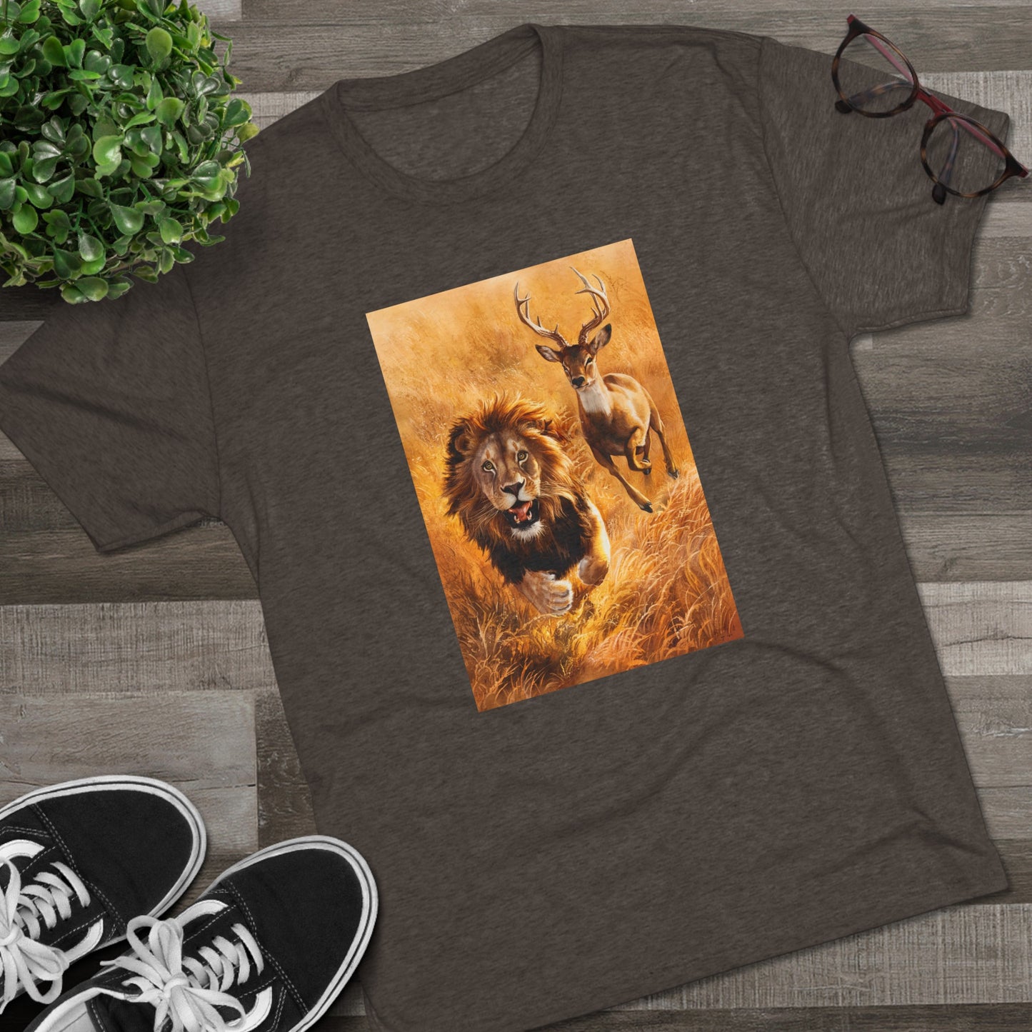 Fearless Pursuit - Lions Fear Me | Unisex Tri-Blend Crew Tee | No Fear | New | 2024 | Summer | Gift | Birthday Gift | Courage | Bold