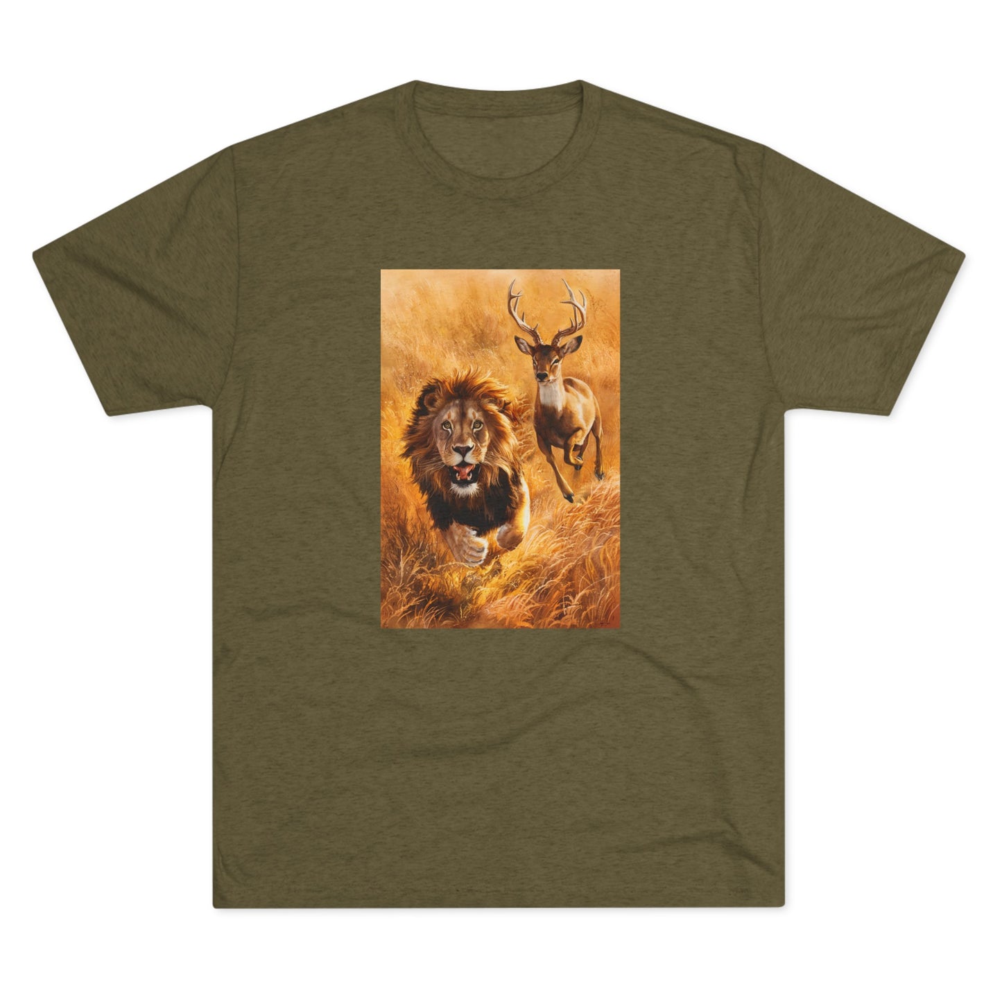 Fearless Pursuit - Lions Fear Me | Unisex Tri-Blend Crew Tee | No Fear | New | 2024 | Summer | Gift | Birthday Gift | Courage | Bold
