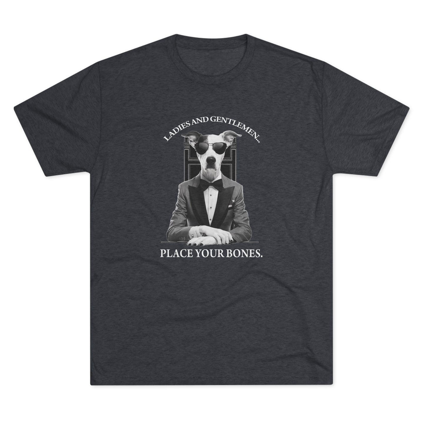 Cool Pup Casino Shirt | Unisex Tri-Blend Crew Tee | Dog Lover | Fun | New Design | 2024 | Summer | Gift | Birthday Gift | Pet Lover | Bones