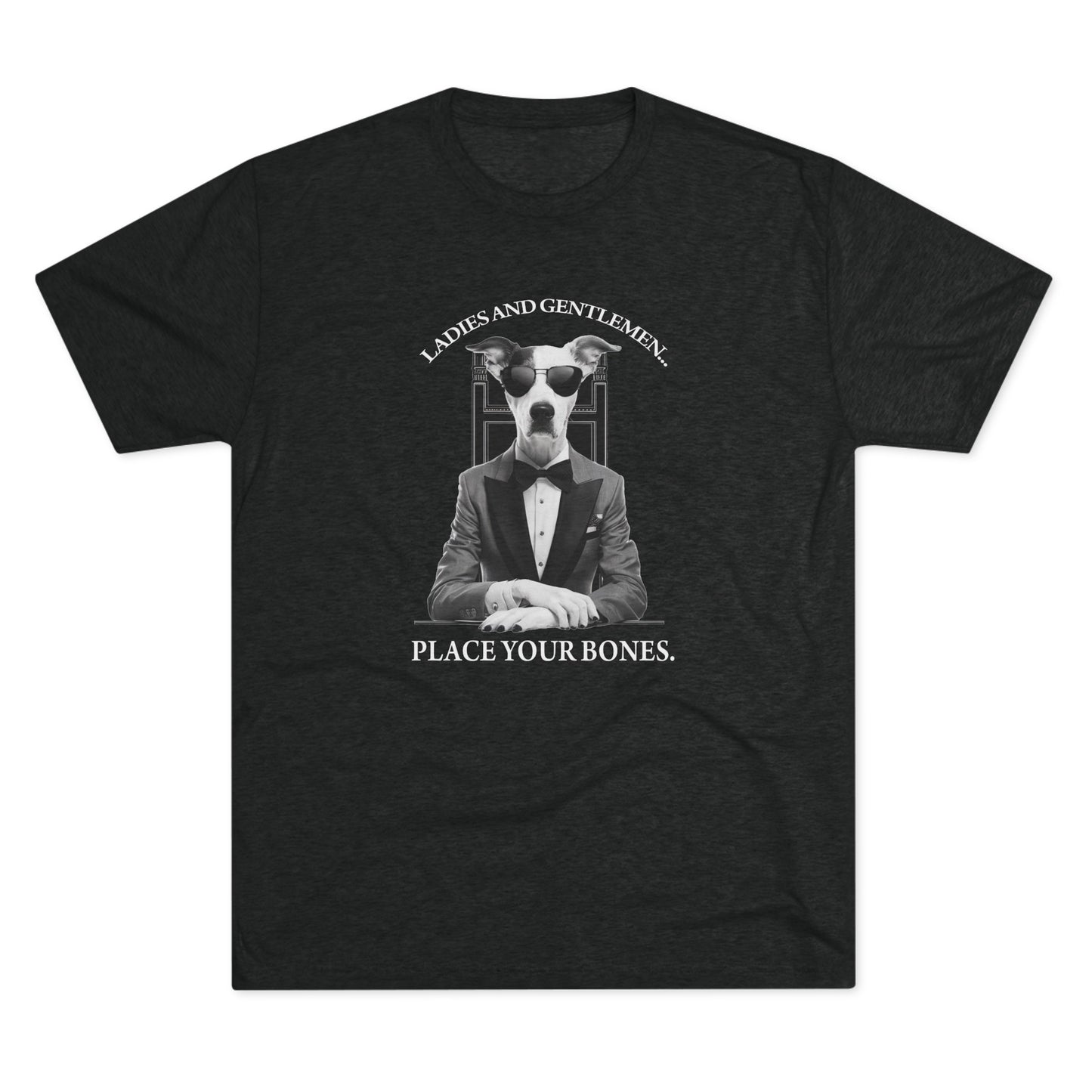 Cool Pup Casino Shirt | Unisex Tri-Blend Crew Tee | Dog Lover | Fun | New Design | 2024 | Summer | Gift | Birthday Gift | Pet Lover | Bones