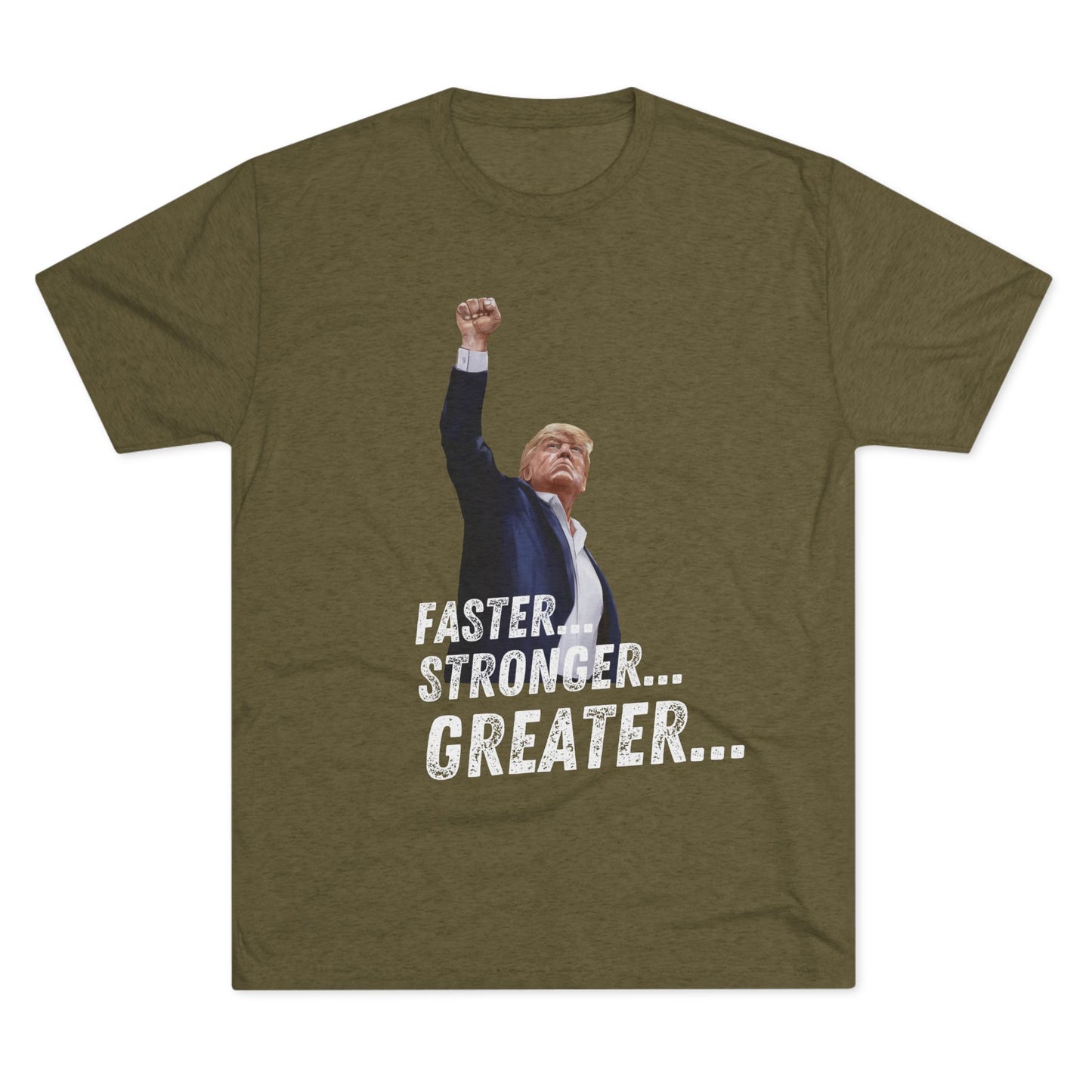Bionic Donald Trump Shirt, Trump Shot Shirt, Trump Assassination Shirt, Trump 2024 T-Shirt, Unisex Tri-Blend Crew Tee, Six Million Dollar Man