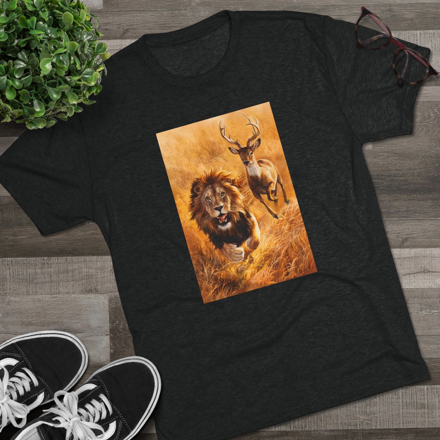 Fearless Pursuit - Lions Fear Me | Unisex Tri-Blend Crew Tee | No Fear | New | 2024 | Summer | Gift | Birthday Gift | Courage | Bold