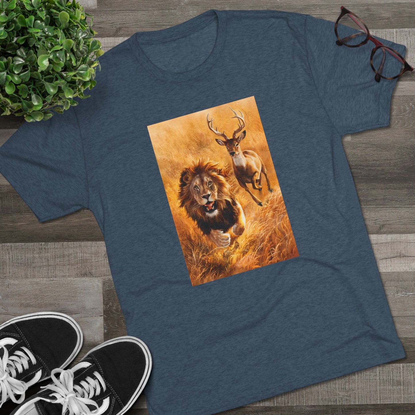 Fearless Pursuit - Lions Fear Me | Unisex Tri-Blend Crew Tee | No Fear | New | 2024 | Summer | Gift | Birthday Gift | Courage | Bold