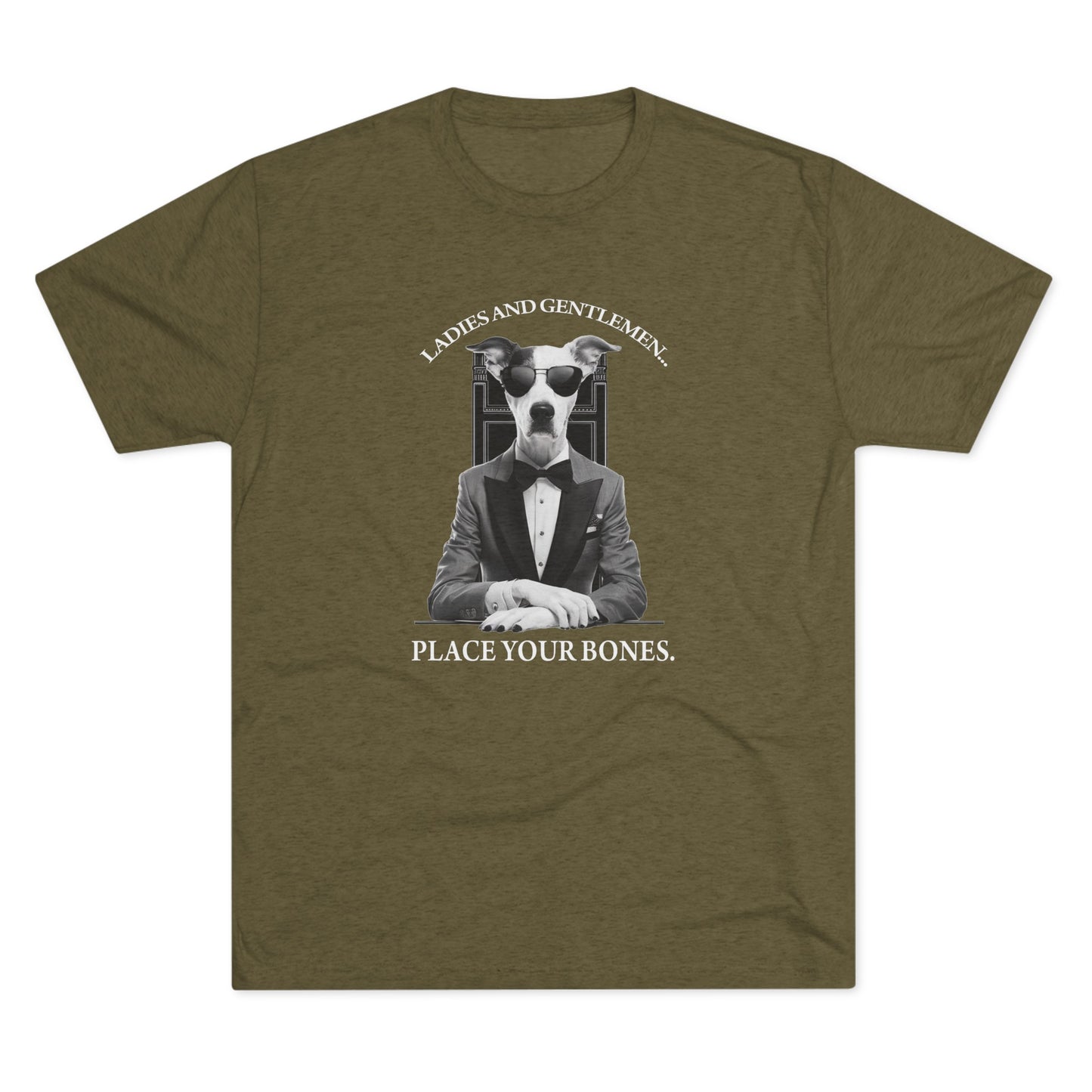 Cool Pup Casino Shirt | Unisex Tri-Blend Crew Tee | Dog Lover | Fun | New Design | 2024 | Summer | Gift | Birthday Gift | Pet Lover | Bones