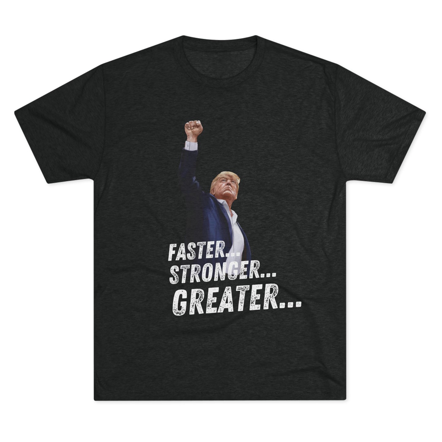 Bionic Donald Trump Shirt, Trump Shot Shirt, Trump Assassination Shirt, Trump 2024 T-Shirt, Unisex Tri-Blend Crew Tee, Six Million Dollar Man