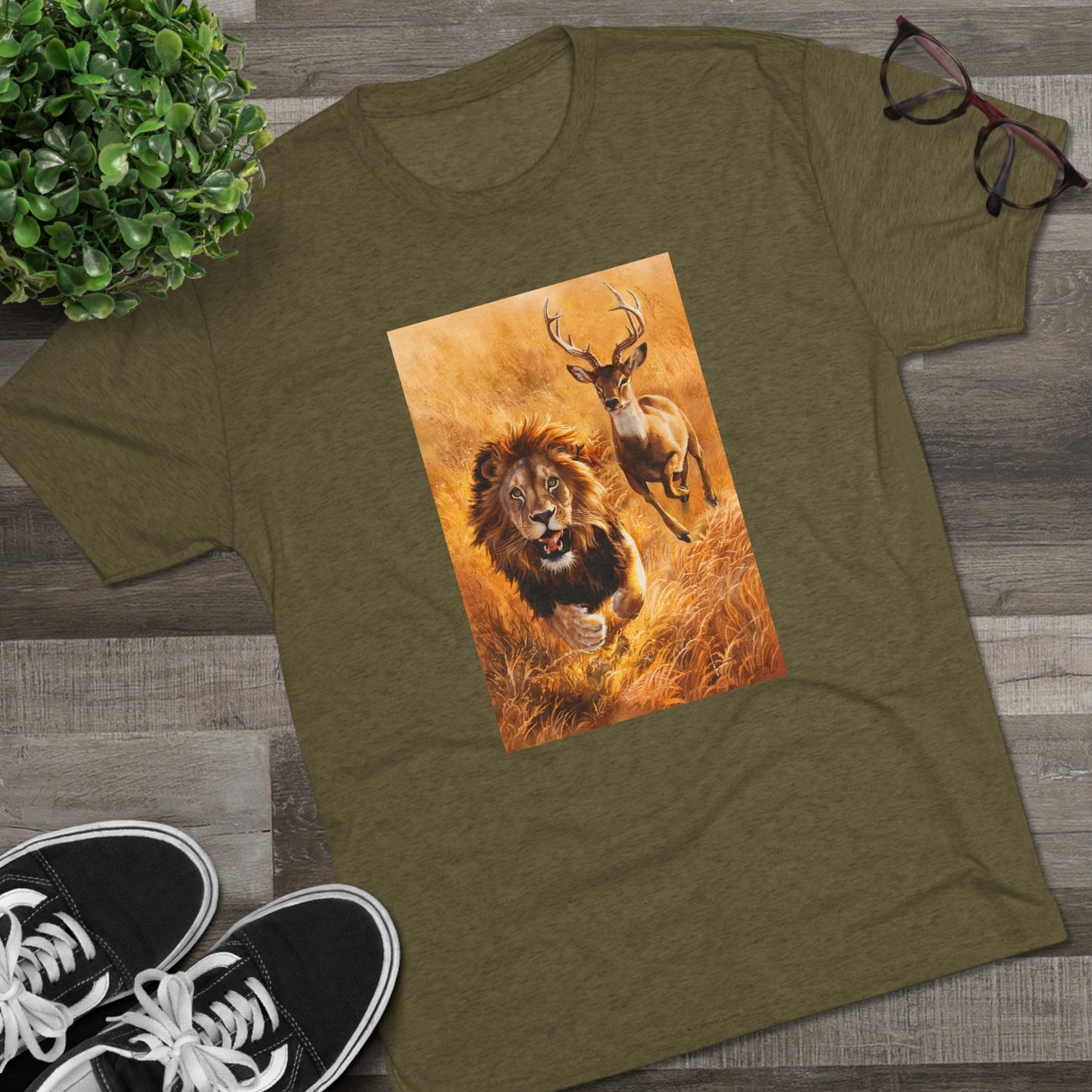Fearless Pursuit - Lions Fear Me | Unisex Tri-Blend Crew Tee | No Fear | New | 2024 | Summer | Gift | Birthday Gift | Courage | Bold
