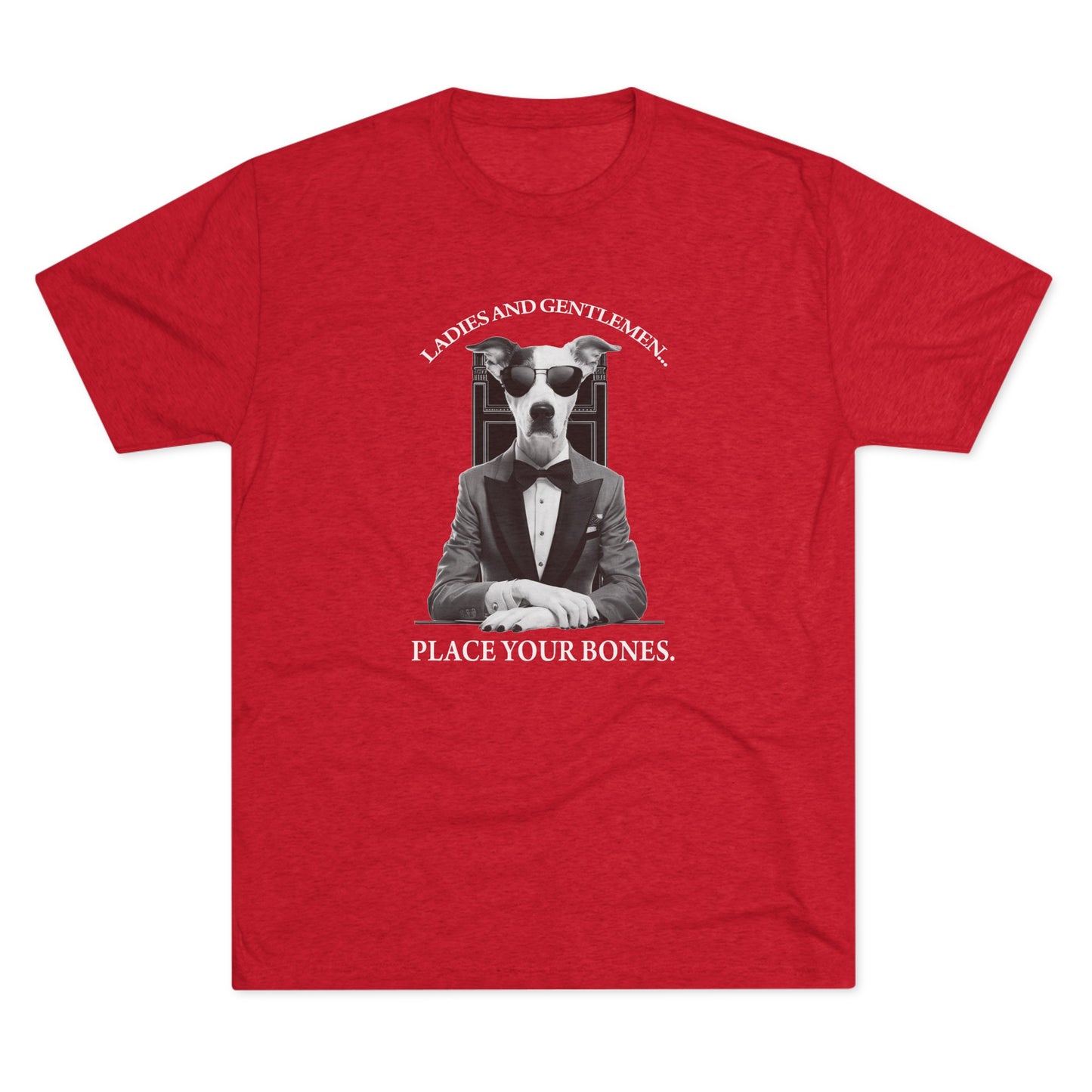 Cool Pup Casino Shirt | Unisex Tri-Blend Crew Tee | Dog Lover | Fun | New Design | 2024 | Summer | Gift | Birthday Gift | Pet Lover | Bones