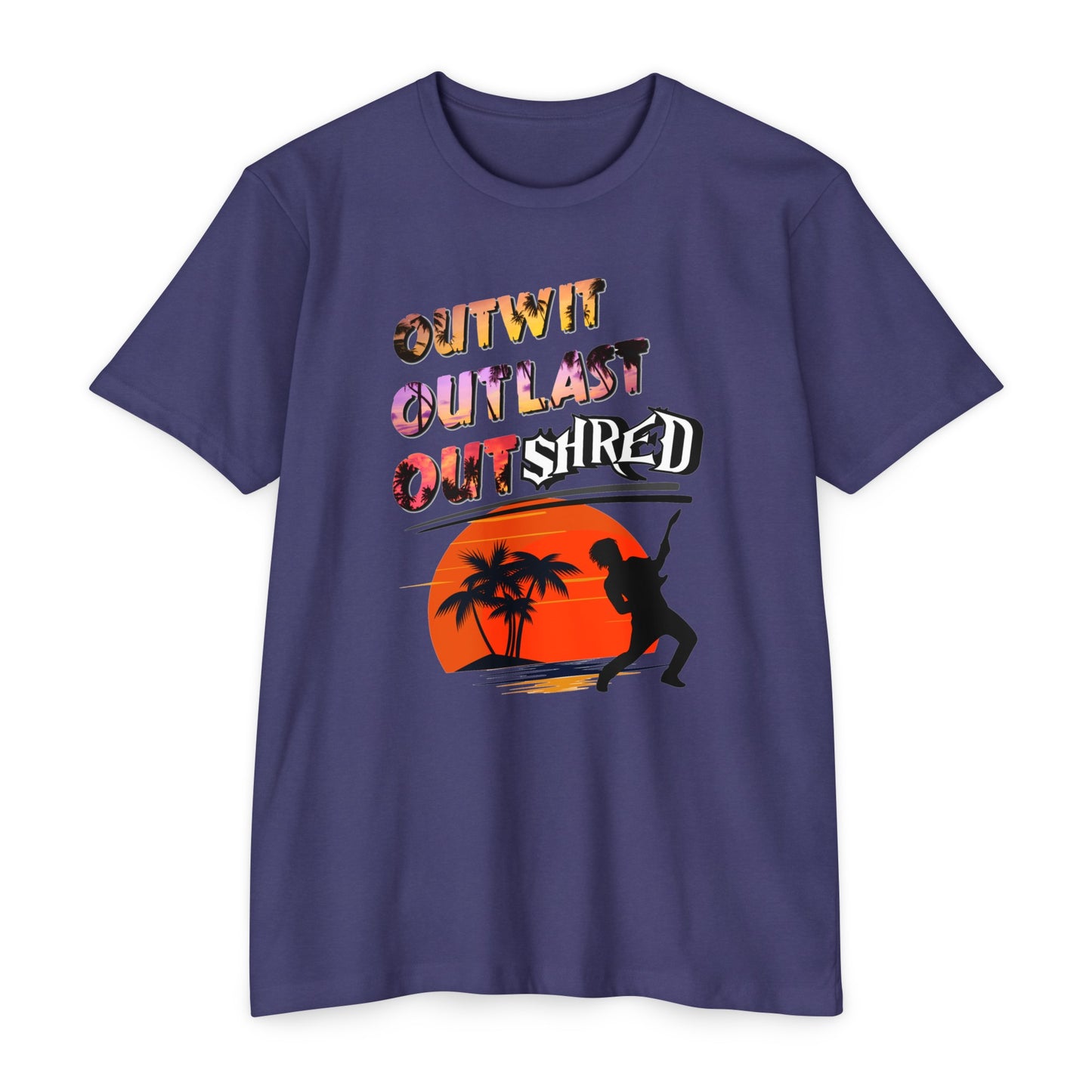 Survivor TV Outwit Outlast OutSHRED | Jersey Tee | Survivor TV | Rock and Roll | New Design | 2024 | TV | Guitar | Birthday Gift | Boy | Son