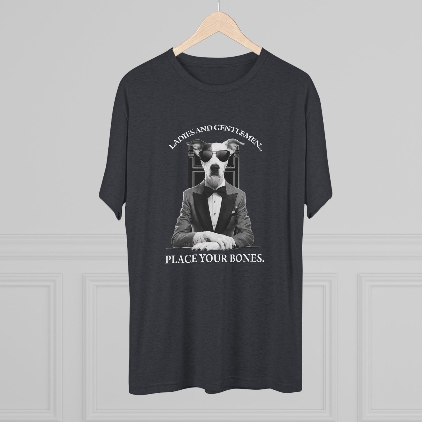 Cool Pup Casino Shirt | Unisex Tri-Blend Crew Tee | Dog Lover | Fun | New Design | 2024 | Summer | Gift | Birthday Gift | Pet Lover | Bones