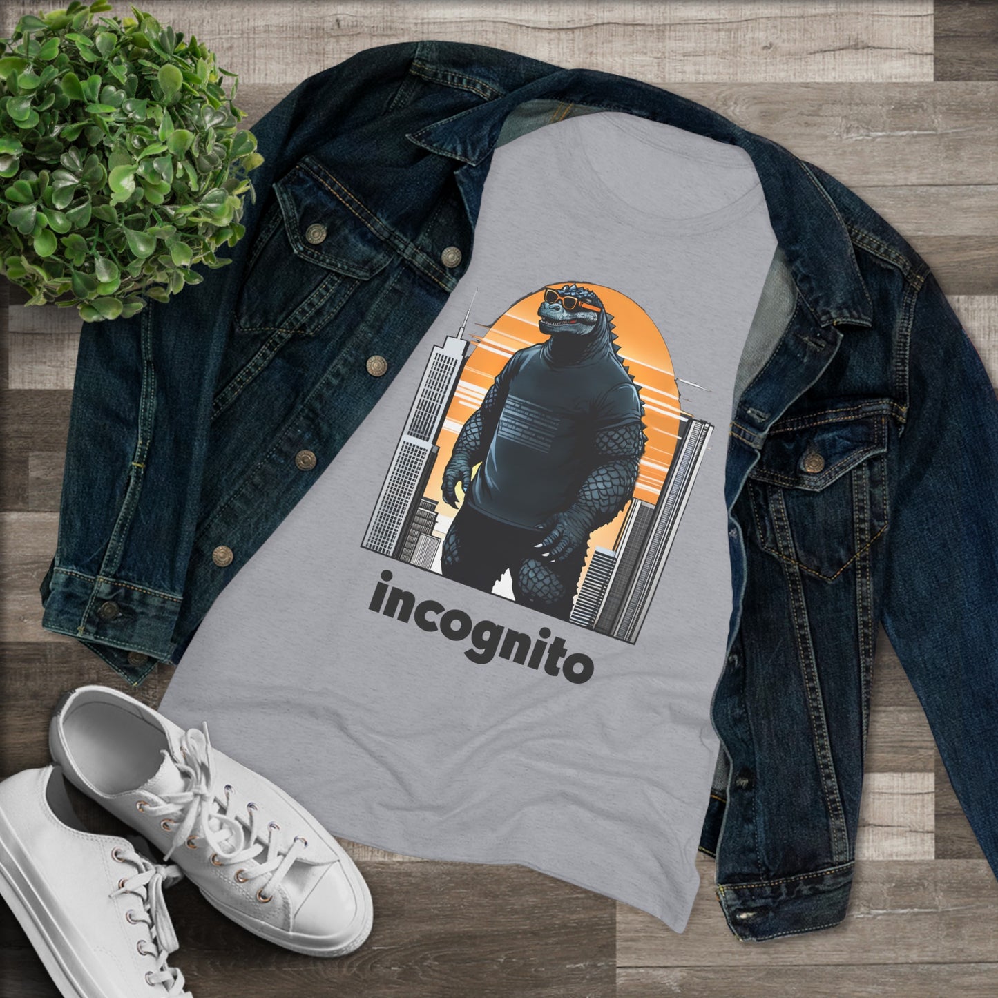 Godzilla incognito Shirt, Funny Godzilla Tee, King of Monsters T Shirt, Movie Fan Gift for Him, New Design, 2024, Summer, Stealth, Spy