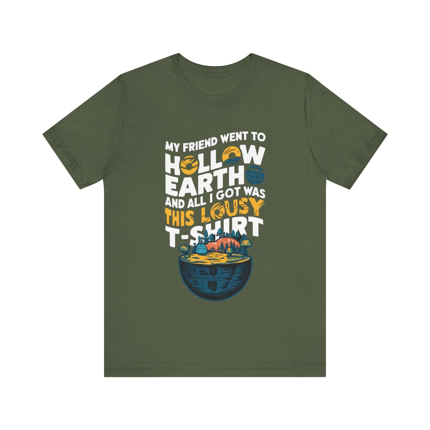 Hilarious Hollow Earth Shirt | Unisex Jersey Short Sleeve Tee | Godzilla | New Design | 2024 | Kong | Gift | Birthday Gift | Funny | Summer