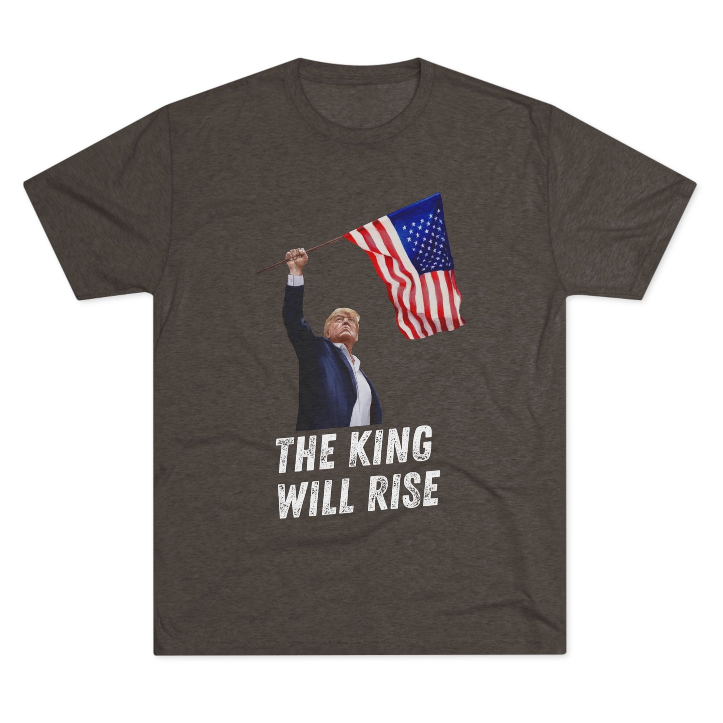 THE KING WILL RISE. Donald Trump Flag Shirt, Trump Shot Shirt, Trump Assassination, Trump 2024, President Trump, LOTR, ROTK