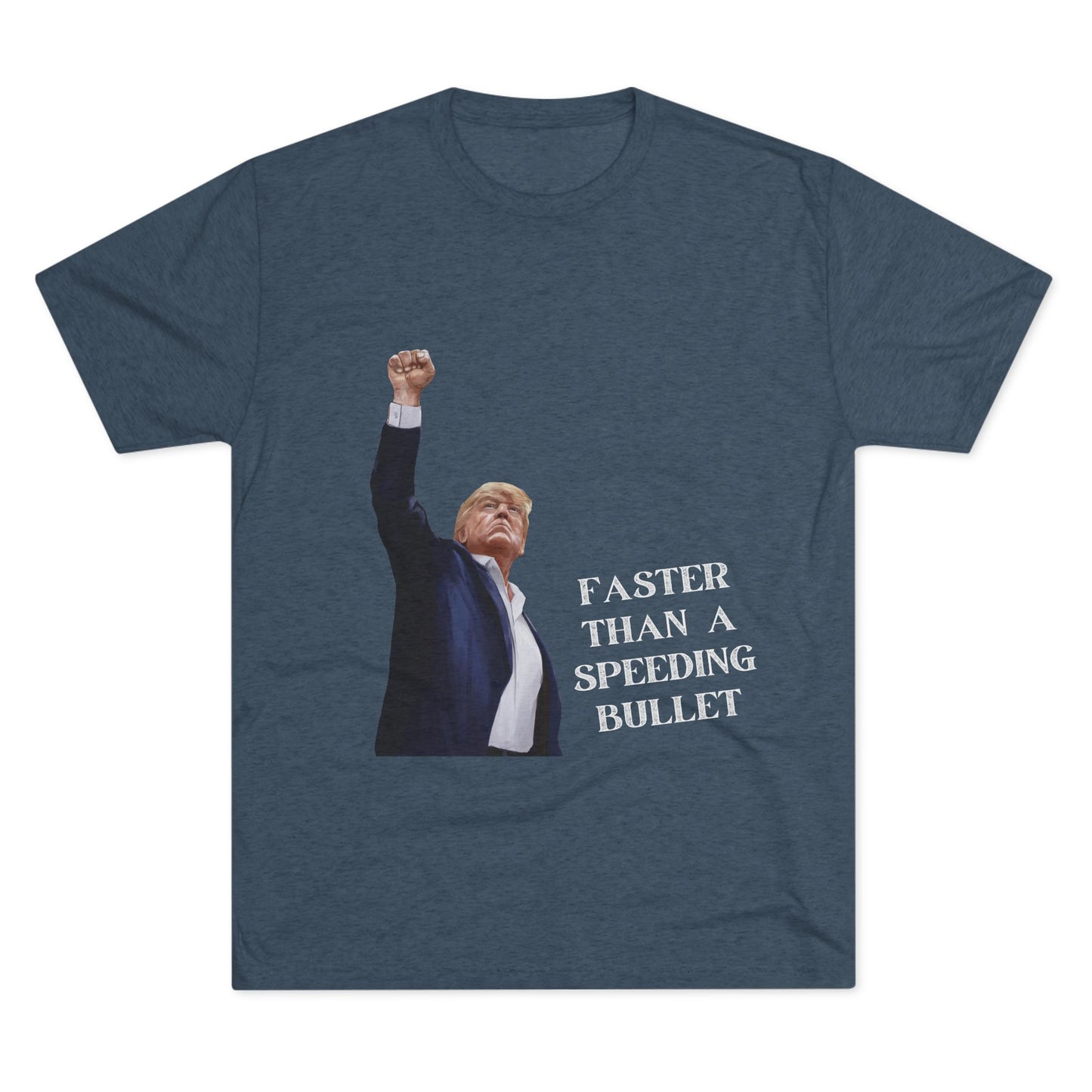 Superman Donald Trump Shirt, Trump Shot Shirt, Trump Assassination Shirt, Trump 2024 T-Shirt, Unisex Tri-Blend Crew Tee, Super