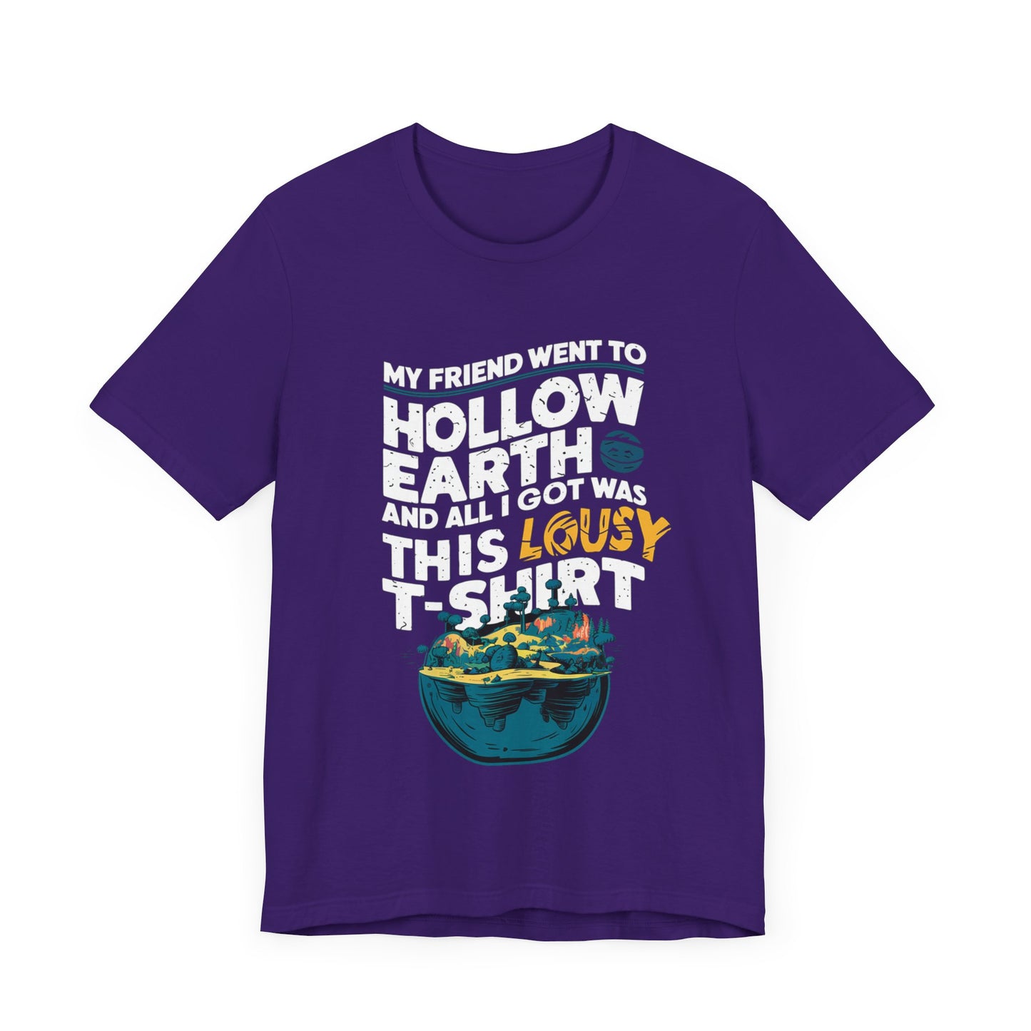 Hilarious Hollow Earth Shirt | Unisex Jersey Short Sleeve Tee | Godzilla | New Design | 2024 | Kong | Gift | Birthday Gift | Funny | Summer