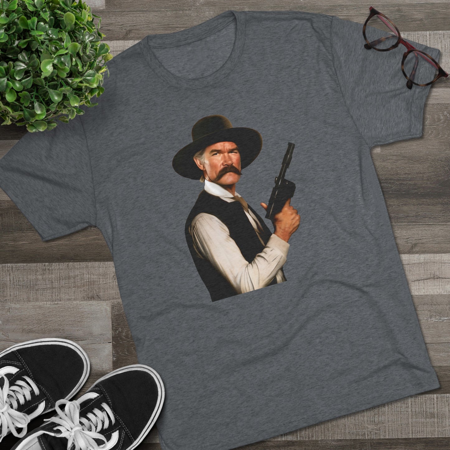 Western Han Solo Tombstone | Unisex Tri-Blend Crew Tee | Star Wars | Fun | New | 2024 | Summer | Gift | Birthday Gift | Son Gift | Old West