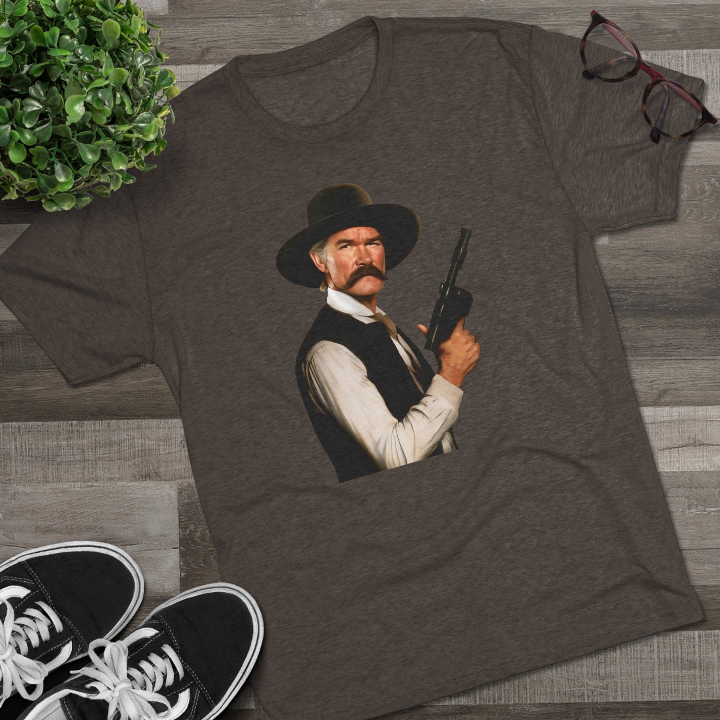 Western Han Solo Tombstone | Unisex Tri-Blend Crew Tee | Star Wars | Fun | New | 2024 | Summer | Gift | Birthday Gift | Son Gift | Old West