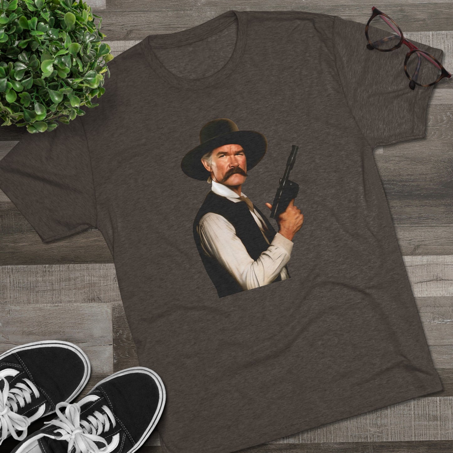 Western Han Solo Tombstone | Unisex Tri-Blend Crew Tee | Star Wars | Fun | New | 2024 | Summer | Gift | Birthday Gift | Son Gift | Old West