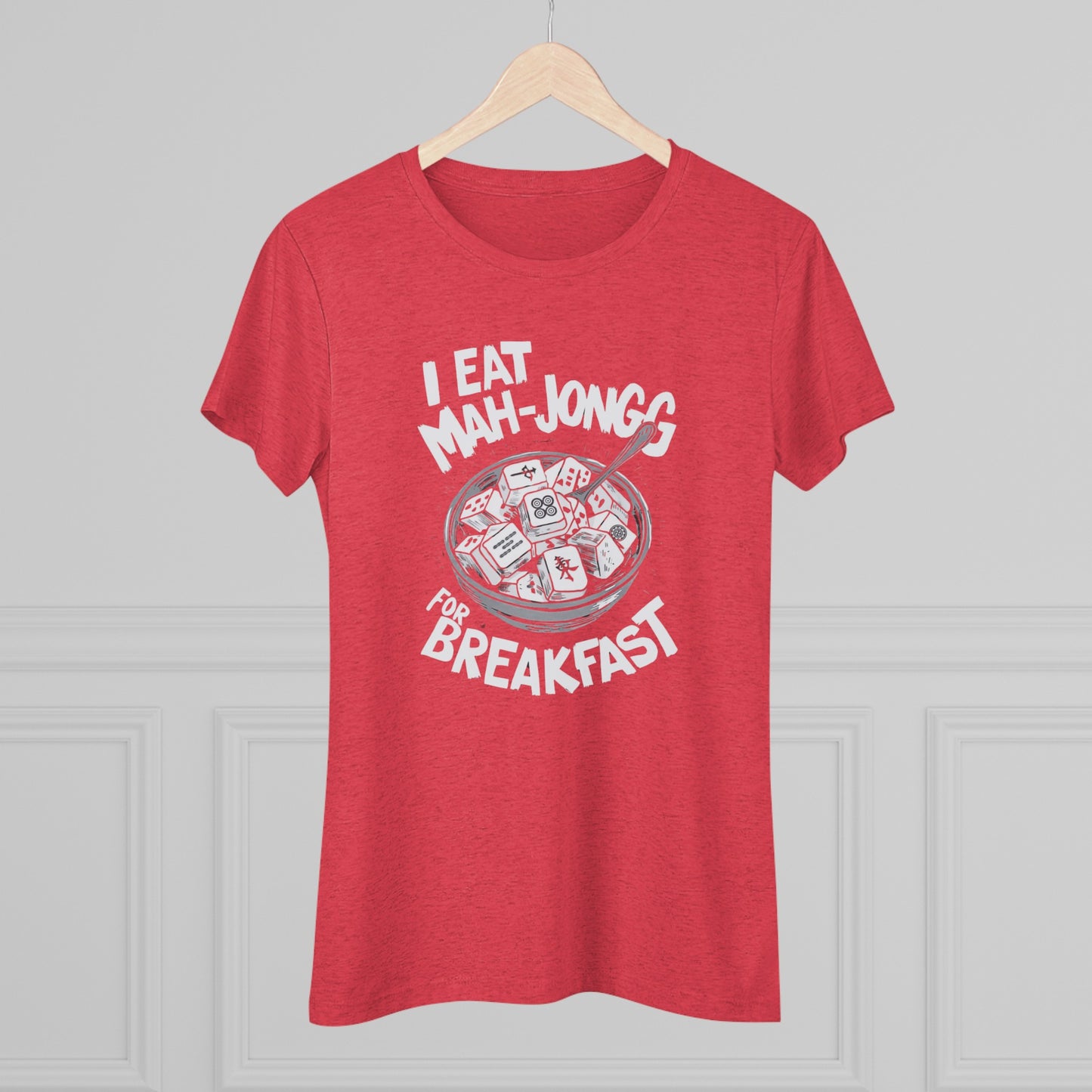I Eat Mah-Jongg for Breakfast | Soft T-shirt | Mahjong | Funny | Crazy | Asian | New | Gift | Grandma | Mom | Dad | 2024 | Kung Fu | Panda