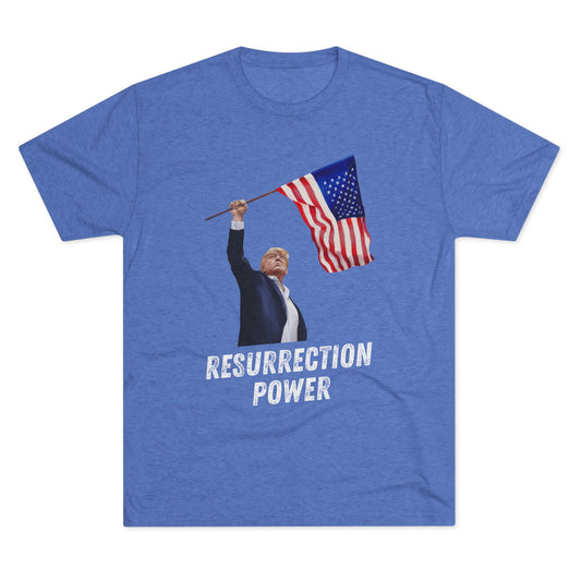 RESURRECTION POWER. Donald Trump Flag Shirt, Trump Shot Shirt, Trump Assassination, Trump 2024 T-Shirt, President Trump